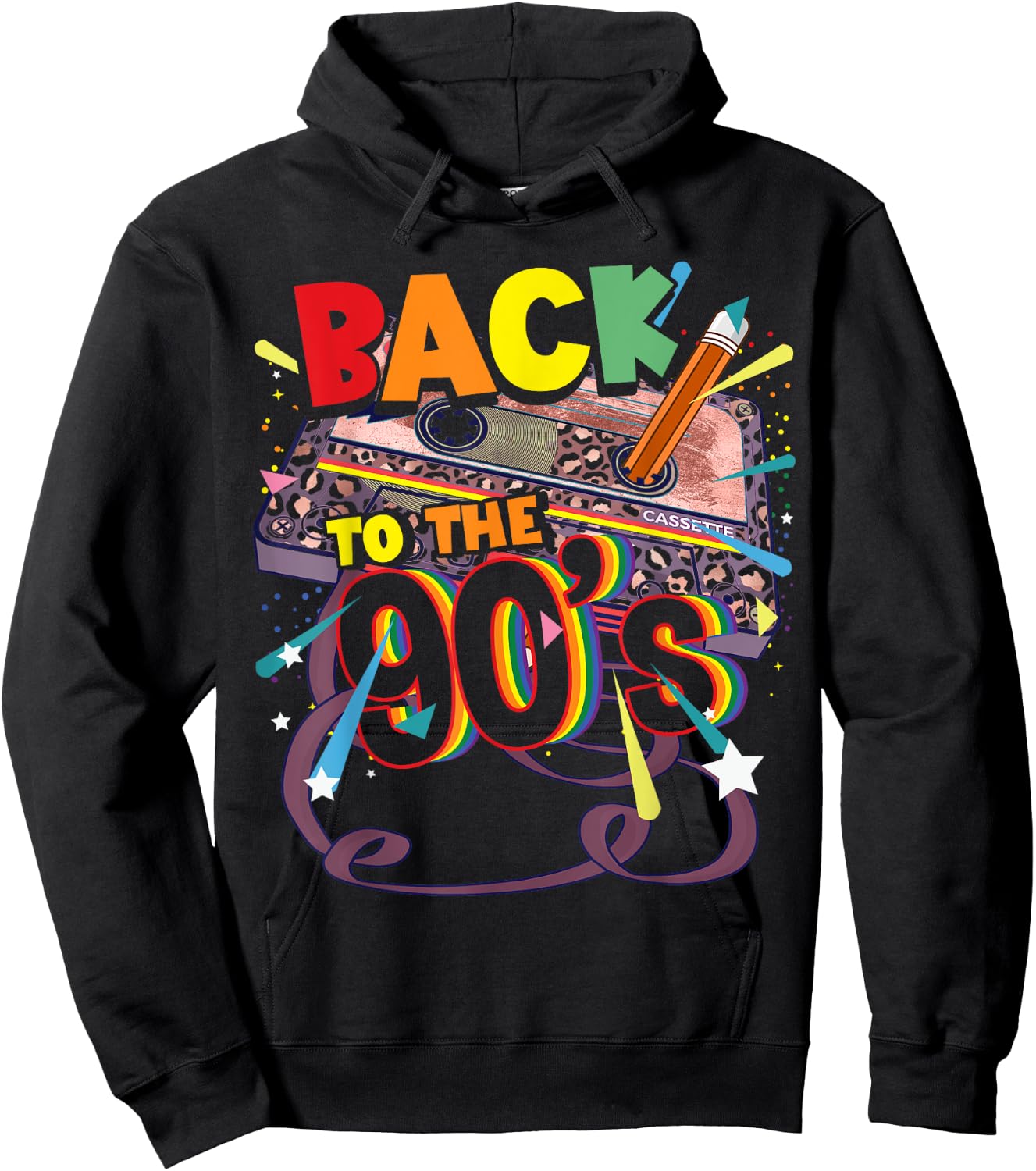 90s Outfit Party and Theme Party Costume Women's Men's , black Hoodie - Hoodie | Black