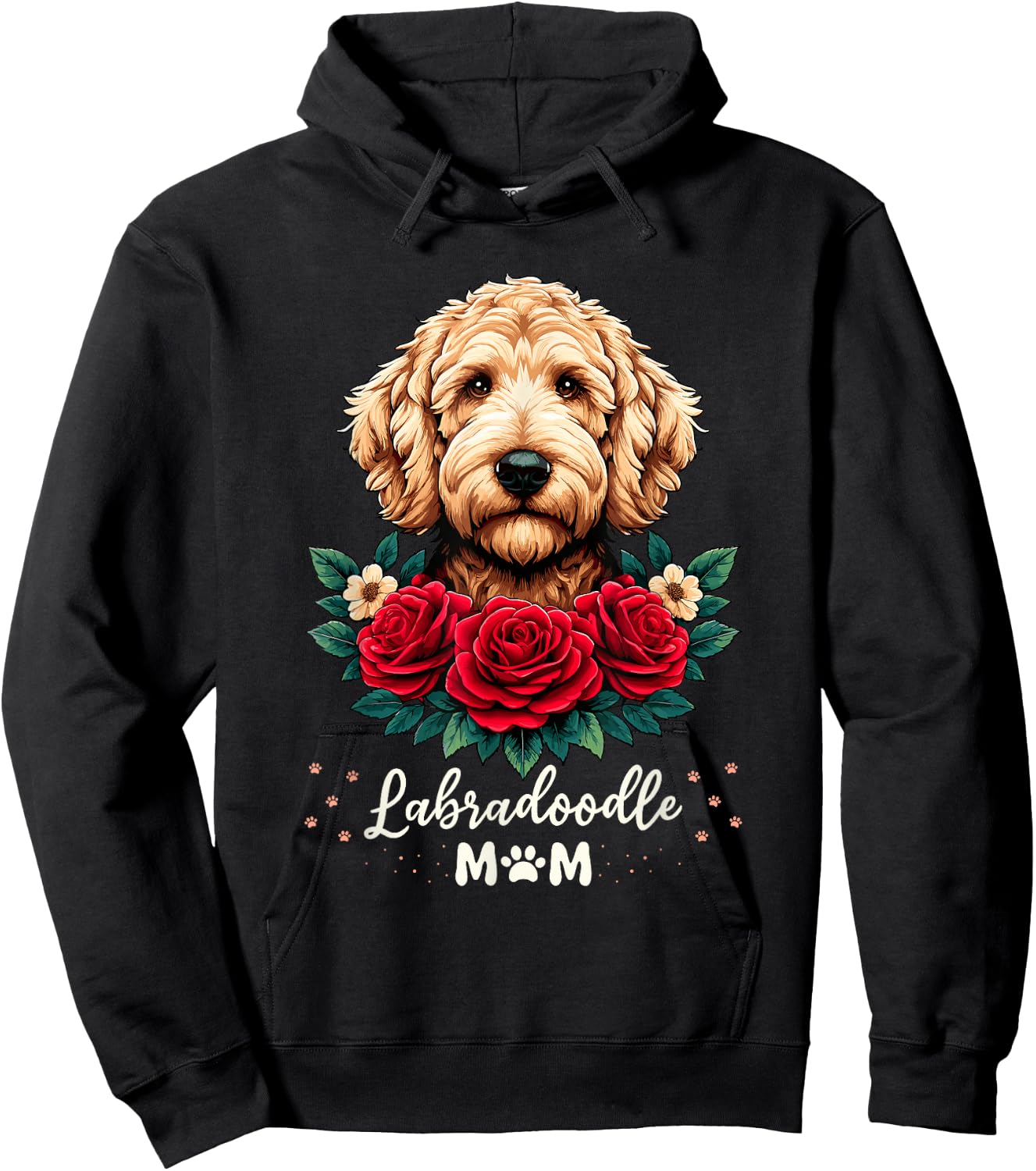 Roses Flowers Labradoodle Mom Labradoodles Labra Hoodie - Hoodie | Black