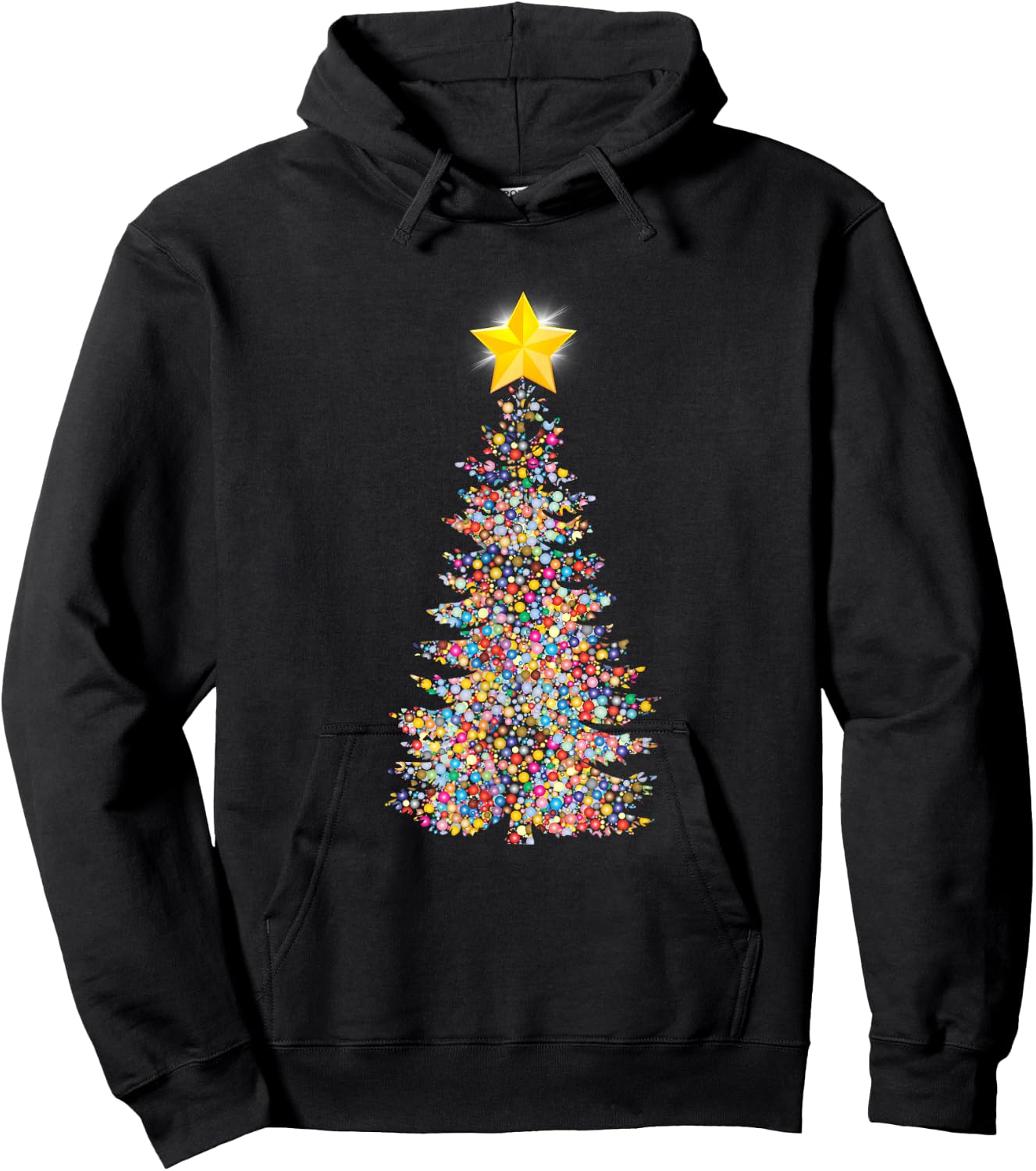 Christmas Tree , Funny Christmas Gift Hoodie - Hoodie | Black