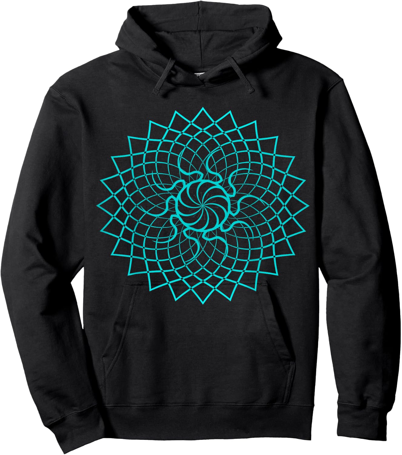 Mandala Geometry Sacred Fractal Art Yoga Mantra Good Vibe Hoodie - Hoodie | Black
