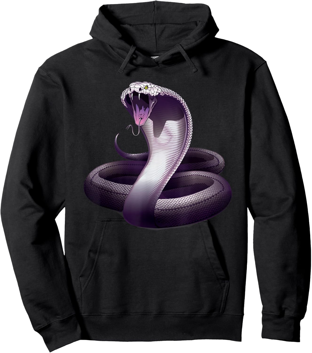 Snake cobra for lover Hissing Distressed Bite Venom Hoodie - Hoodie | Black