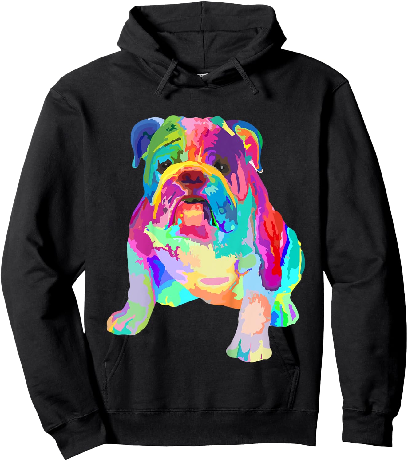 Boys Colorful Cool Girls Shirts English Bulldog Kids Hoodie - Hoodie | Black