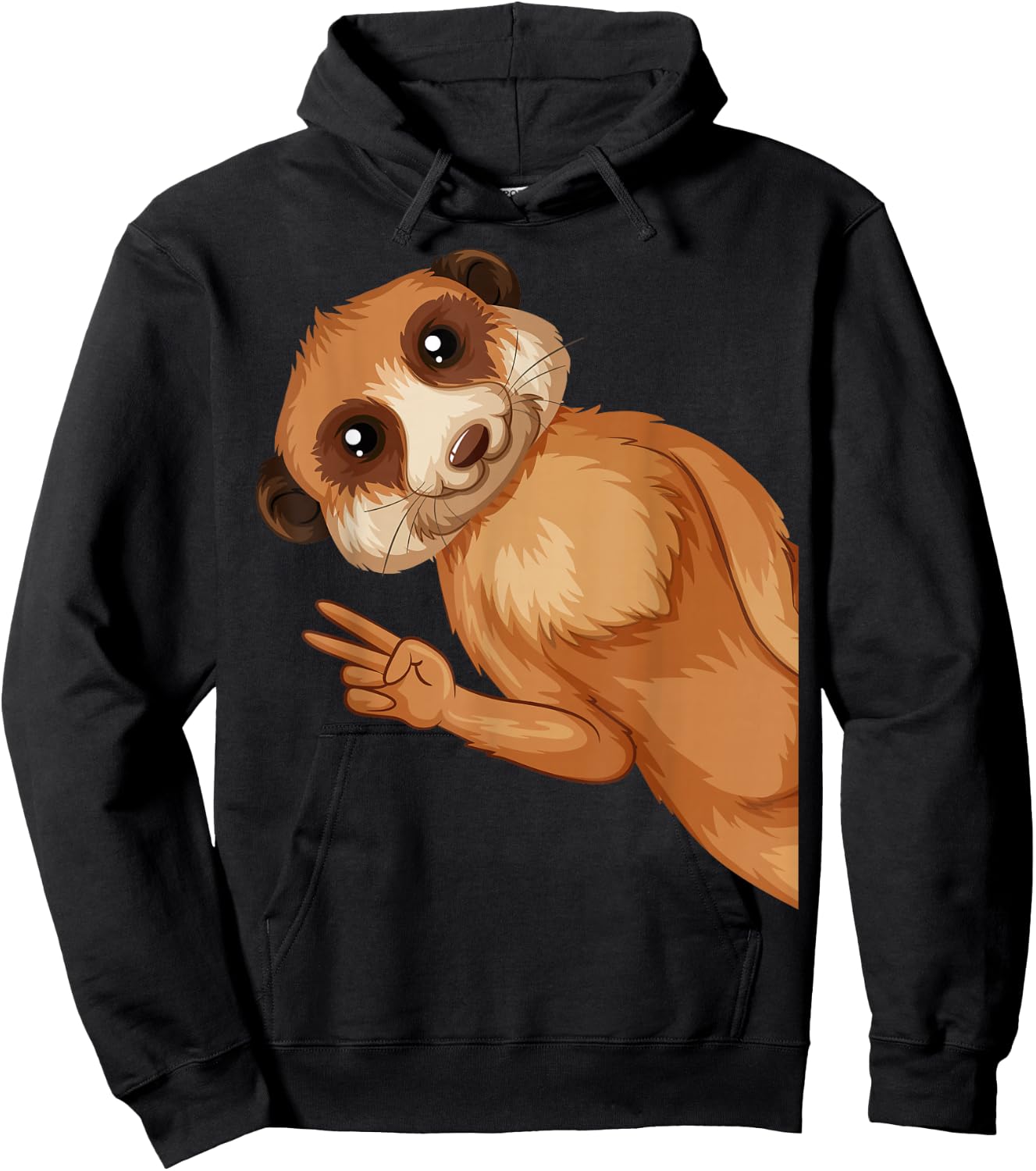 Meerkat Children's Girls Boys , black Hoodie - Hoodie | Black