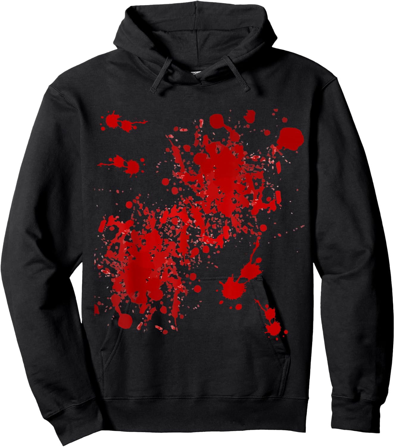 Fake Blood Splatter Hoodie - Hoodie | Black