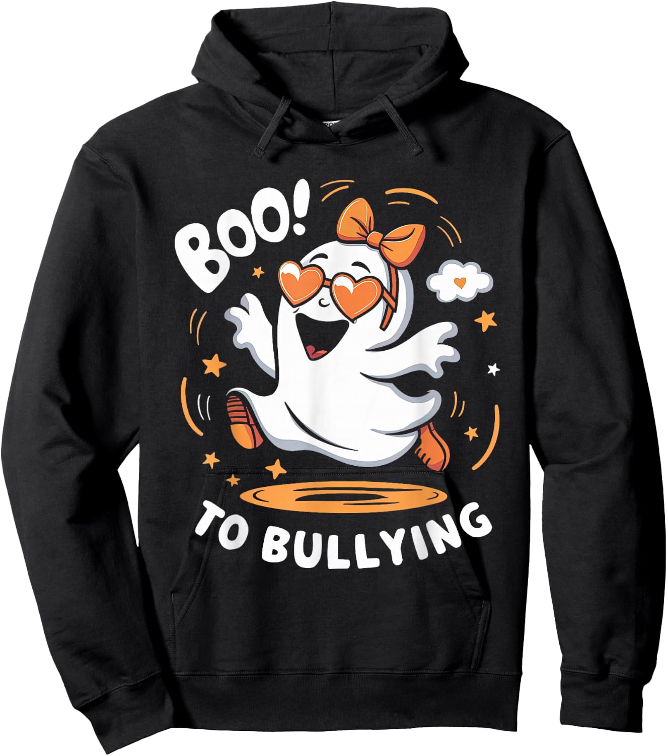 Boo To Bullying Unity Day Halloween Orange Be Kind Women Hoodie - Hoodie | Black