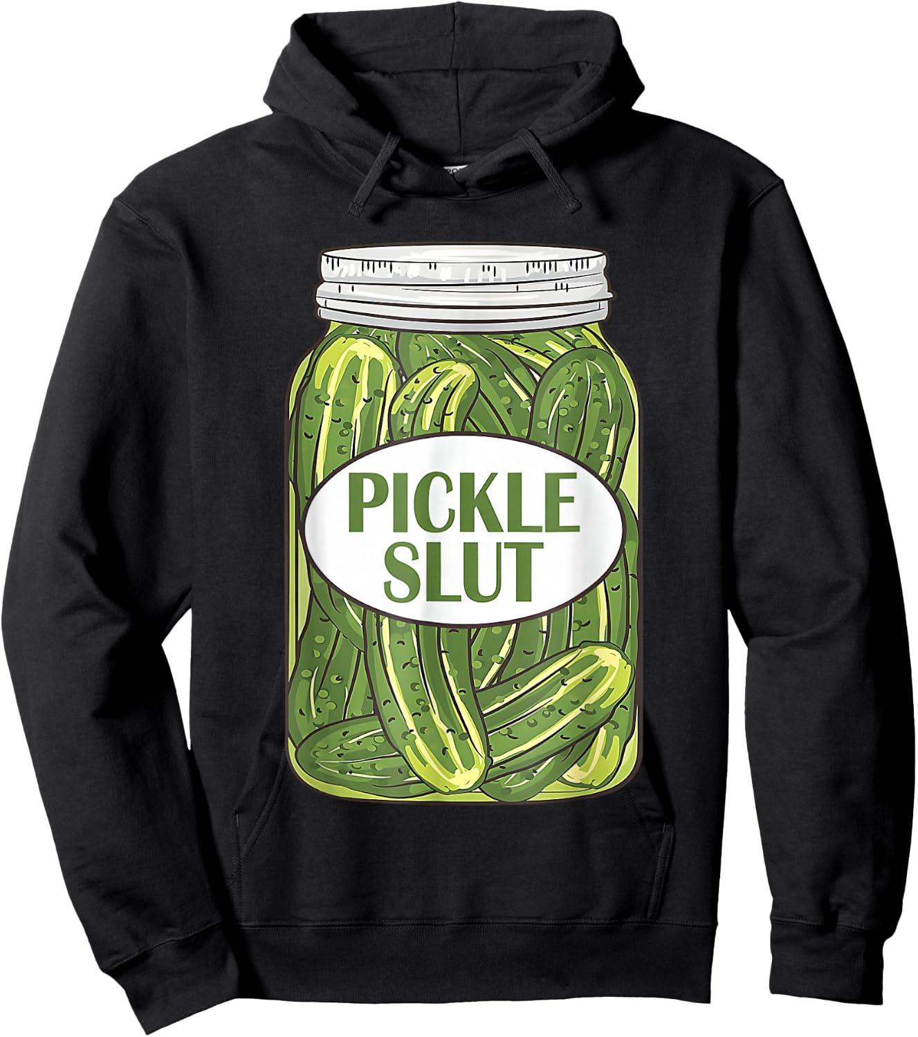 Pickle Funny Tin Cucumber , black Hoodie - Hoodie | Black