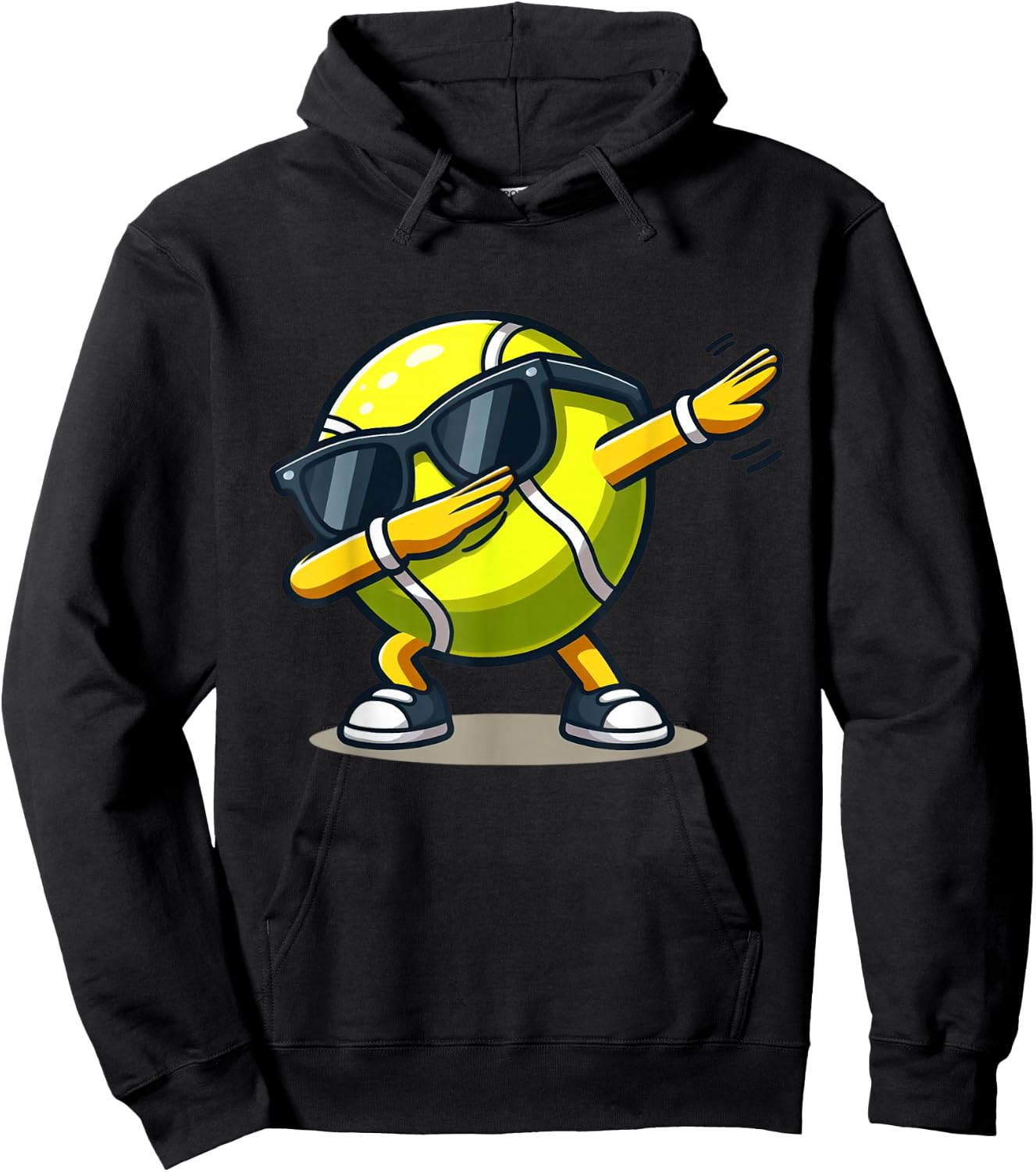 Dabbing Tennis Ball Shirt Funny Boys Men Women Sports Player Hoodie - Hoodie | Black