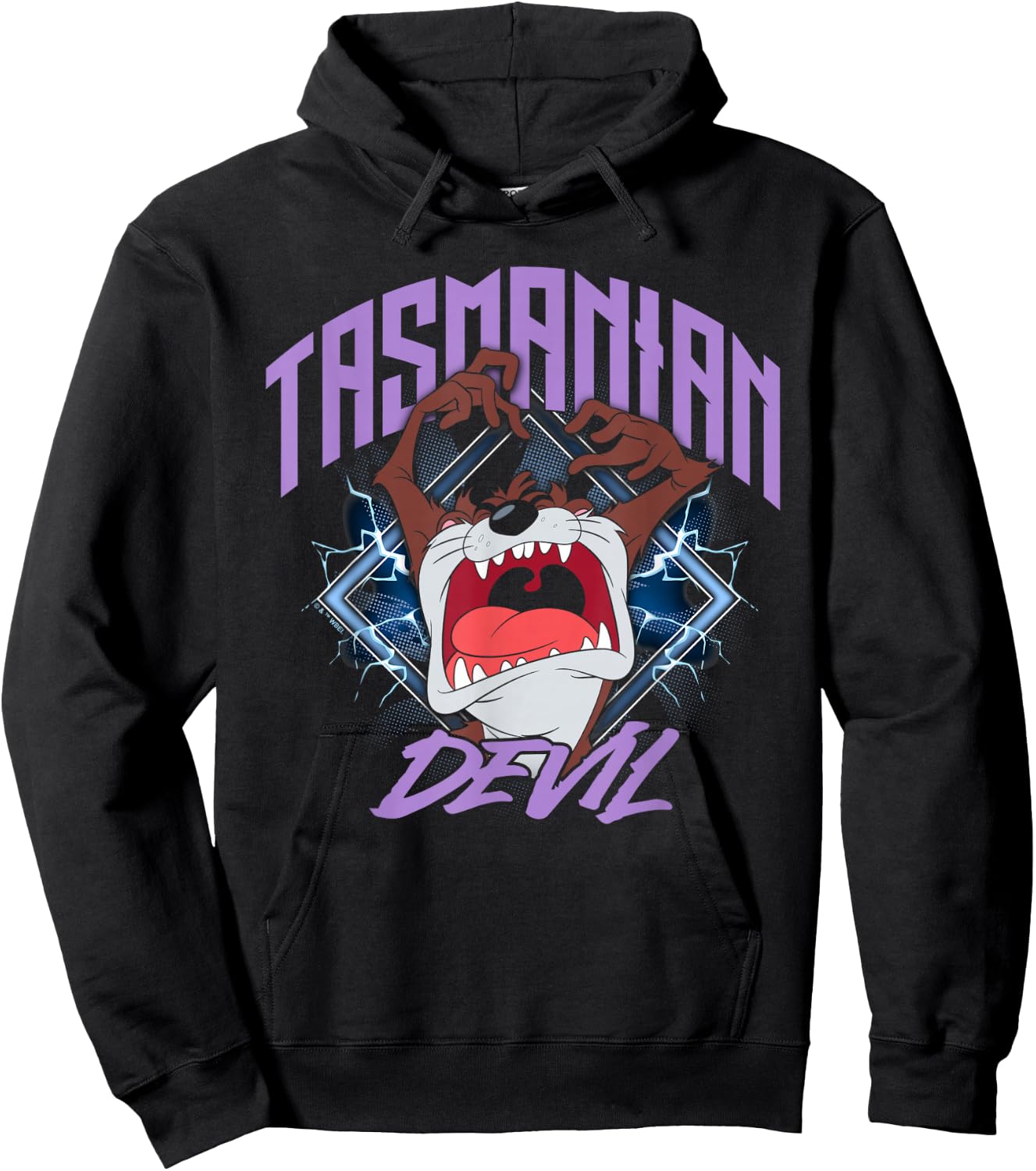 Looney Tunes Tazmanian Devil Rock Hoodie - Hoodie | Black
