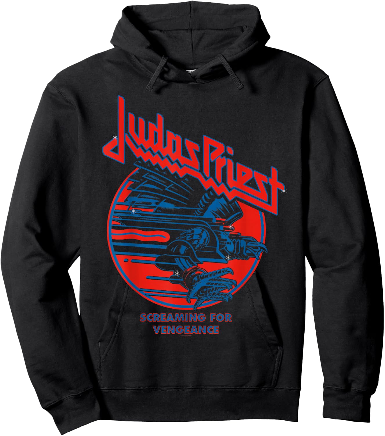 Judas Priest - Screaming For Vengeance Blue Eagle , black Hoodie - Hoodie | Black