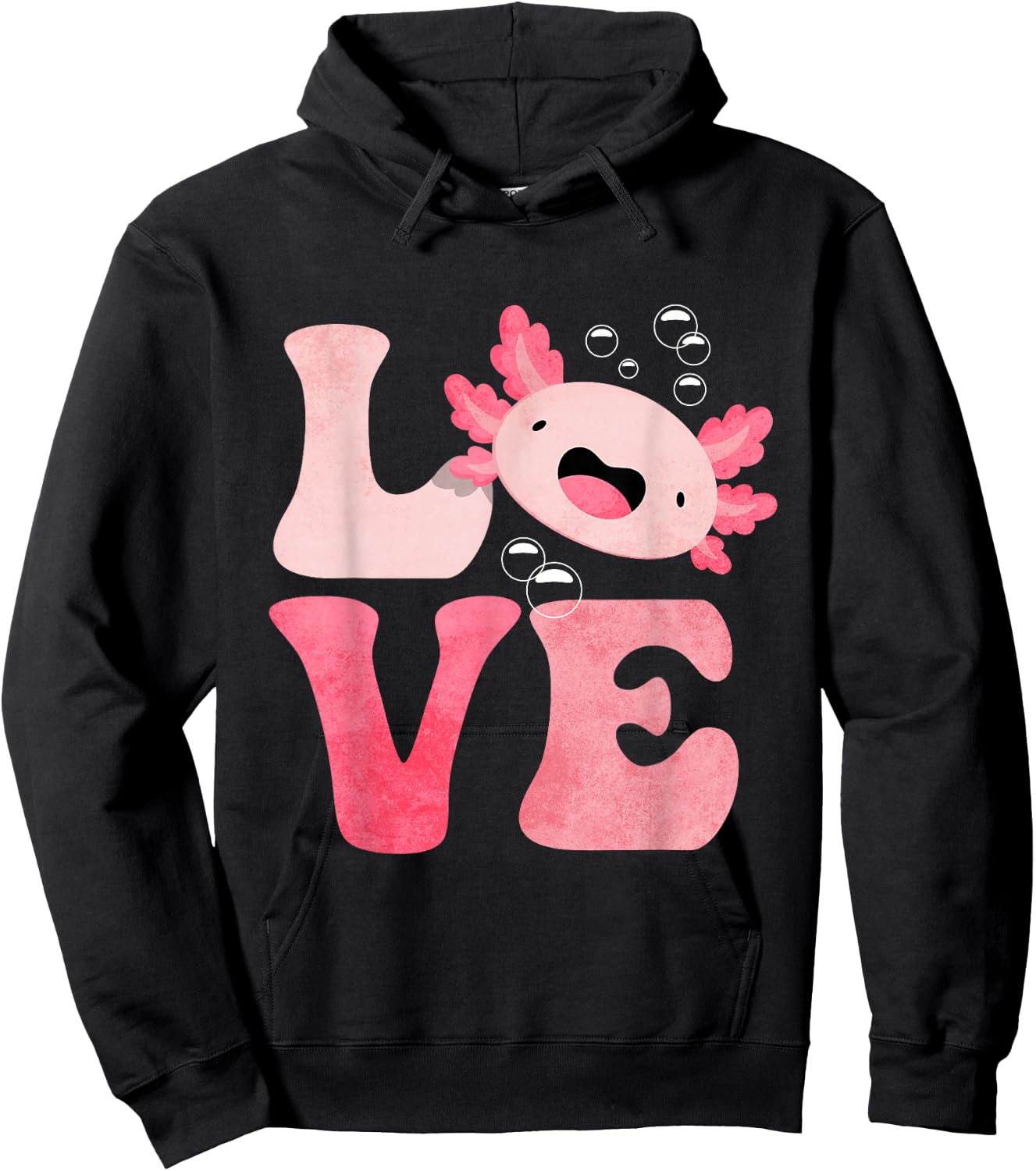 Axolotl LOVE Hoodie - Hoodie | Black