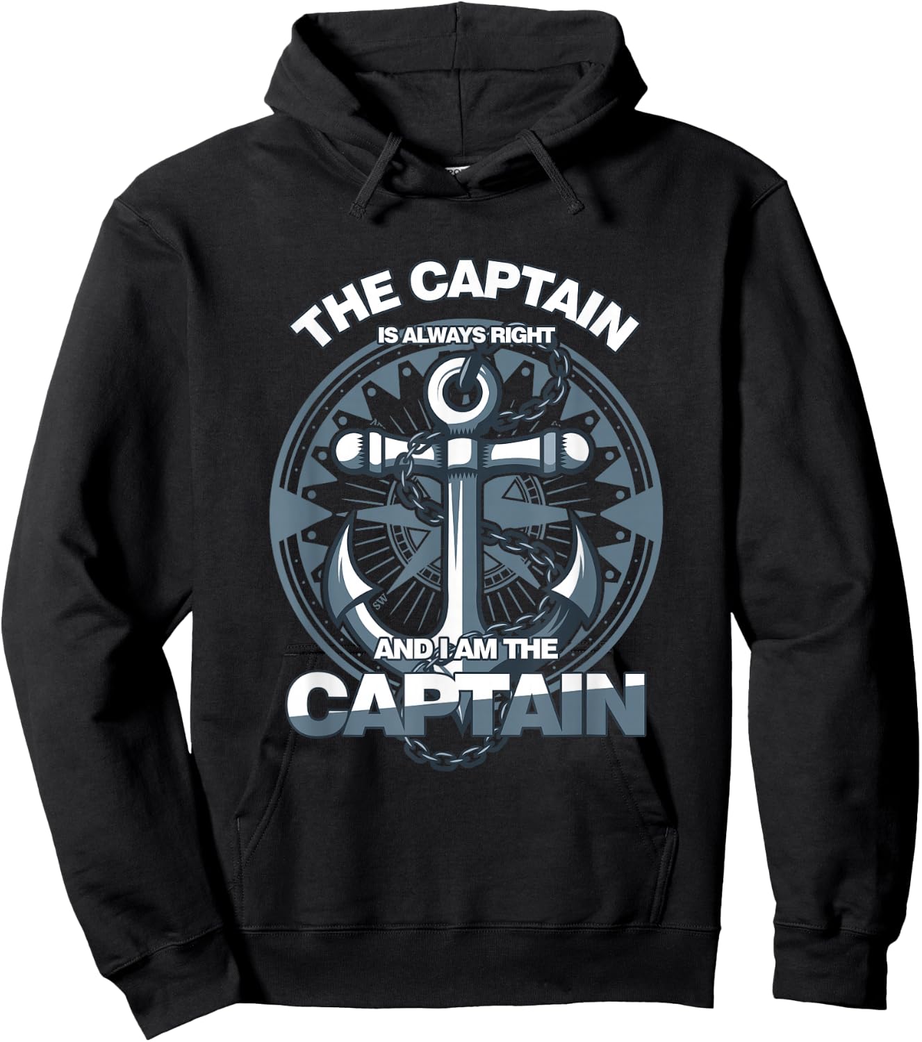 See Captain Always Right Commander Ship Leader Hoodie - Hoodie | Black