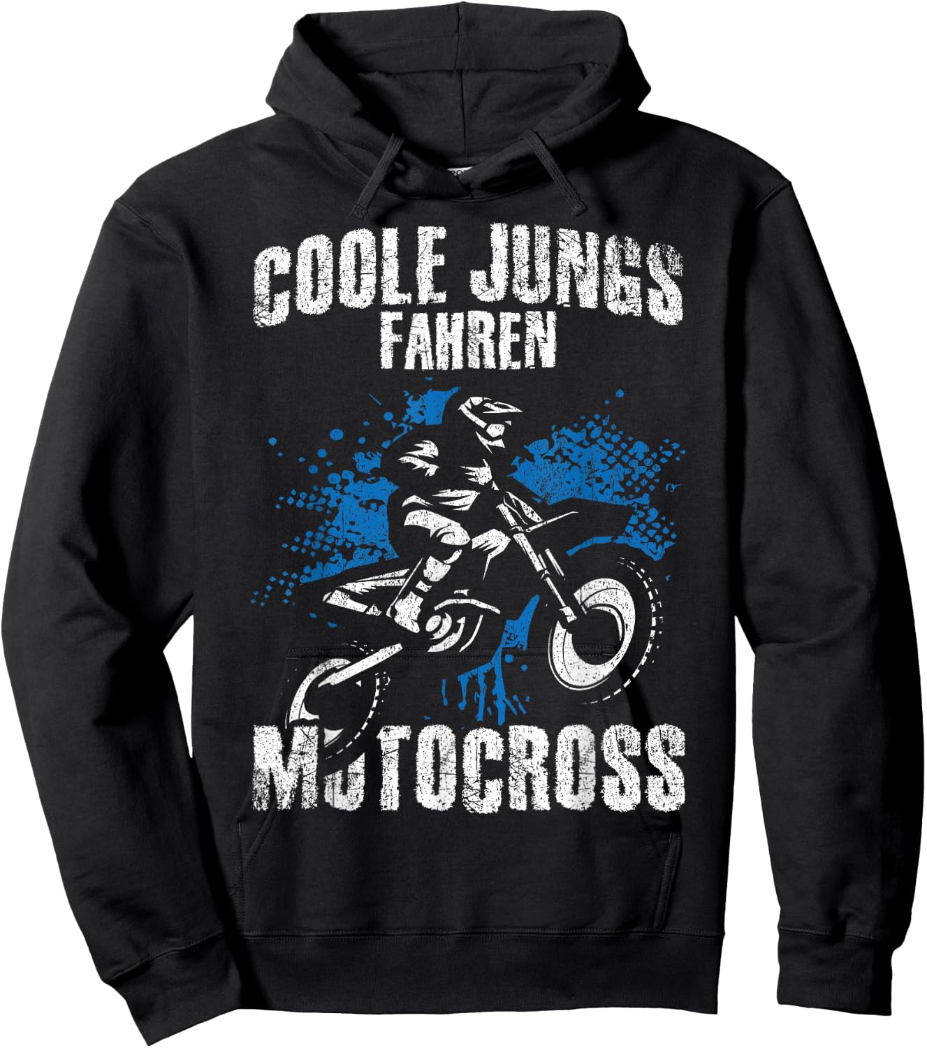 Coole Boys Driving Motocross - Dirt Biker Children's , black, s Hoodie - Hoodie | Black