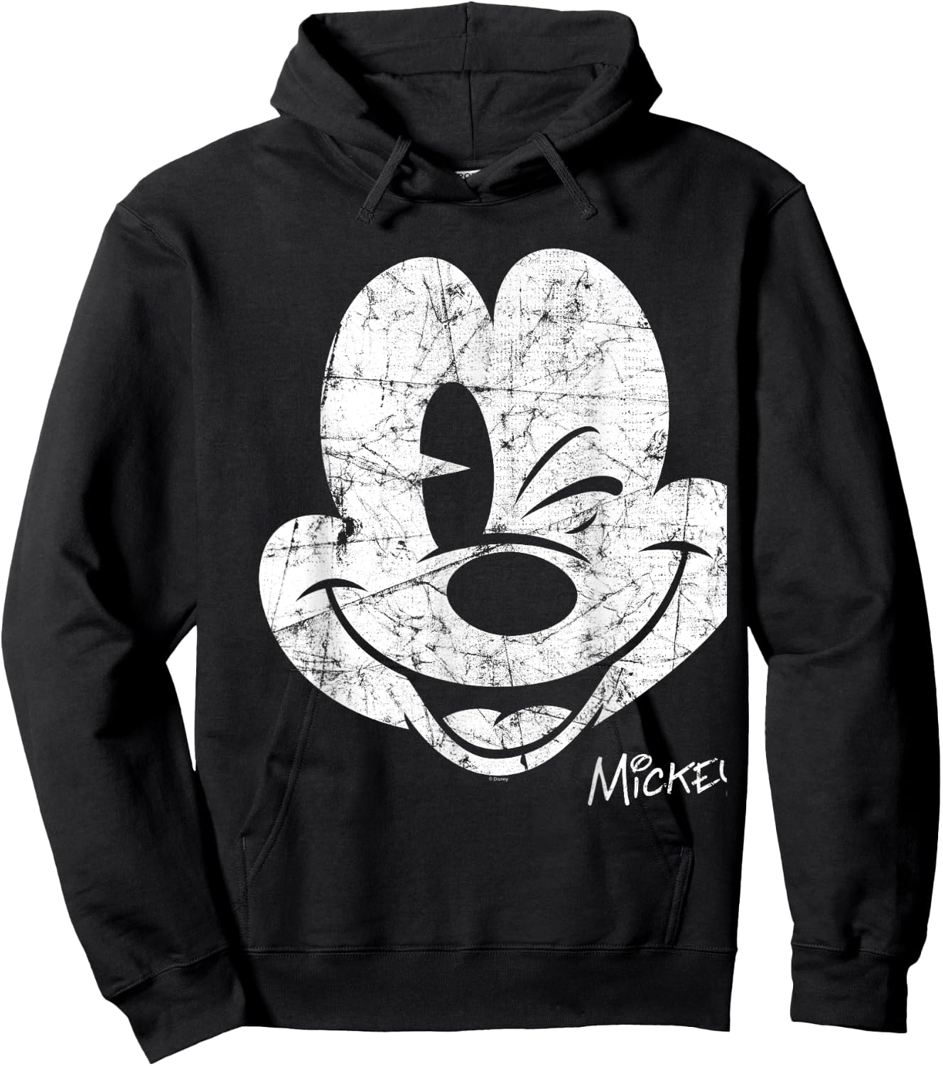 Mickey Mouse Beaten Face Hoodie - Hoodie | Black