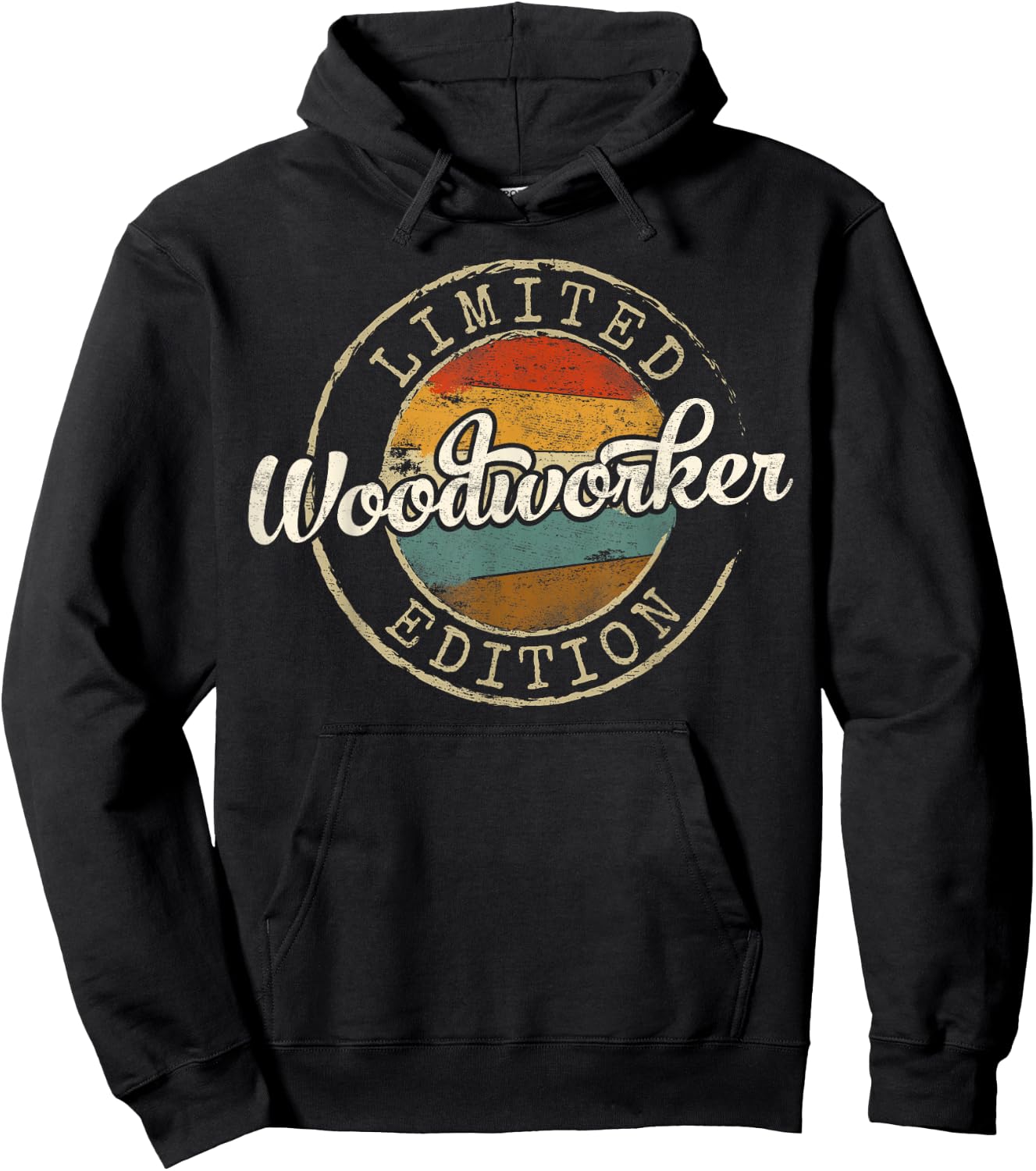 Woodworker Limited Edition Vintage Stamp Woodworking Hoodie - Hoodie | Black