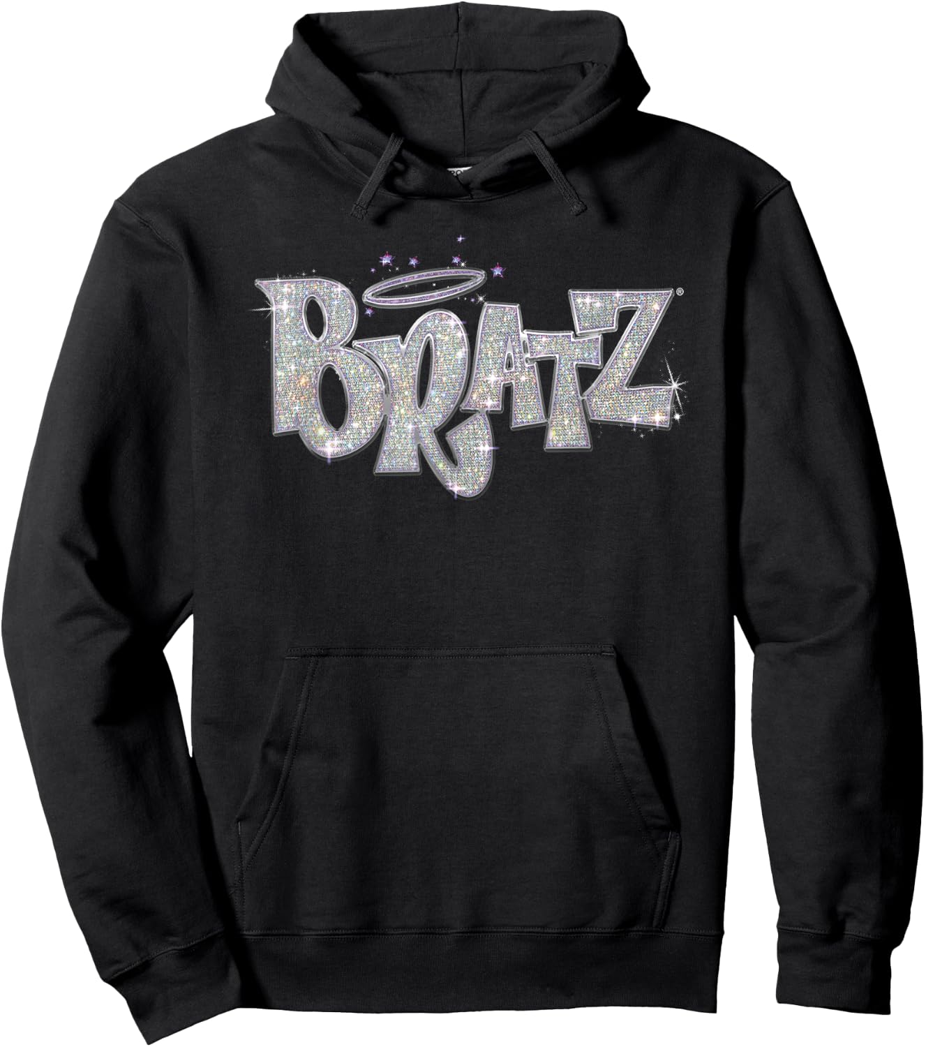 Glitter Bratz Logo , Black, S Hoodie - Hoodie | Black