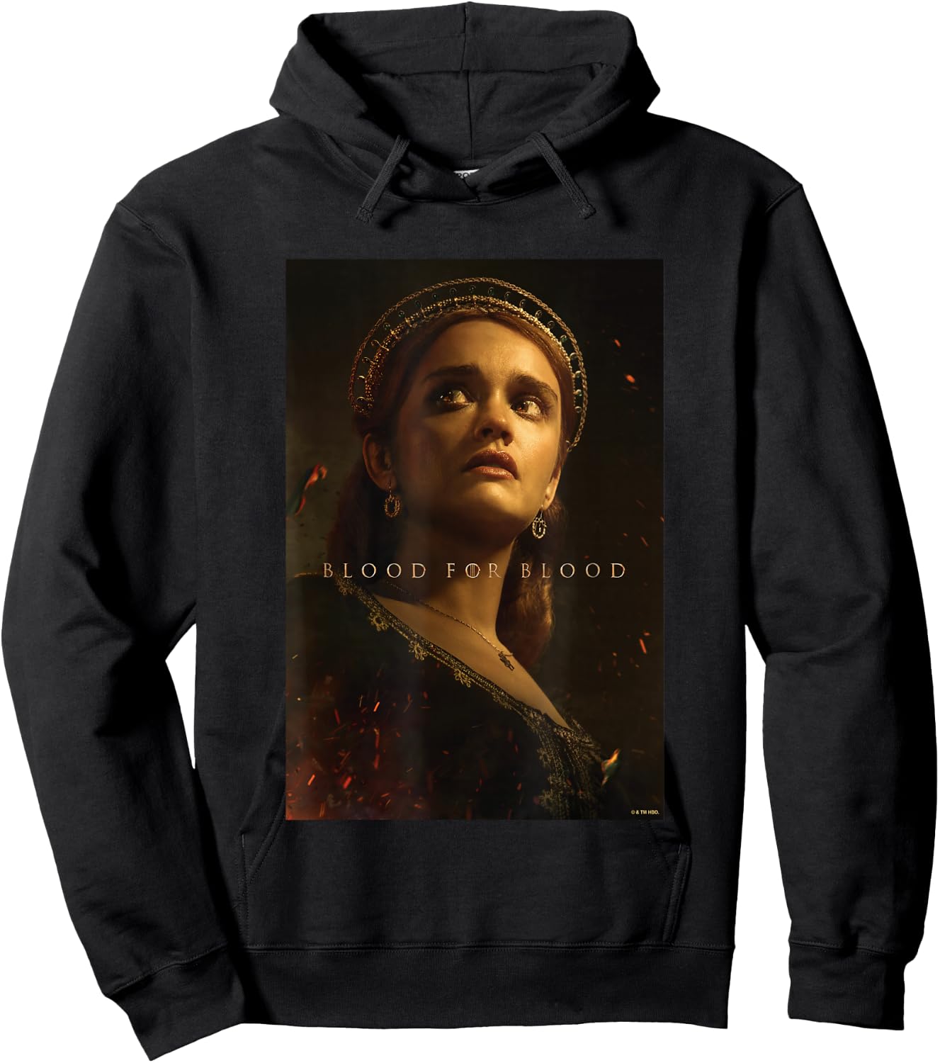 House of the Dragon Blood For Blood Alicent Hightower Retro Hoodie - Hoodie | Black