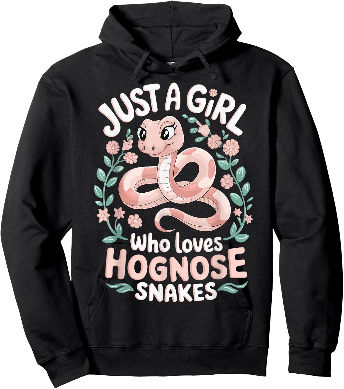 Just A Girl Who Loves Hognose Snakes Hoodie - Hoodie | Black