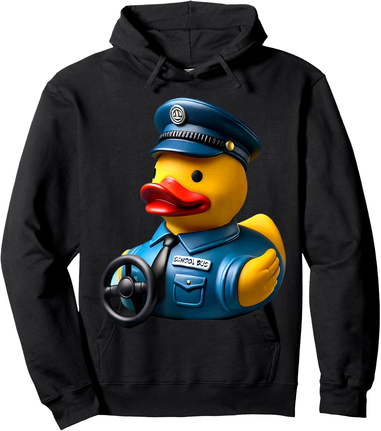 Rubber Duck School Bus Driver Ducky Duckie Men Women Kids Hoodie - Hoodie | Black