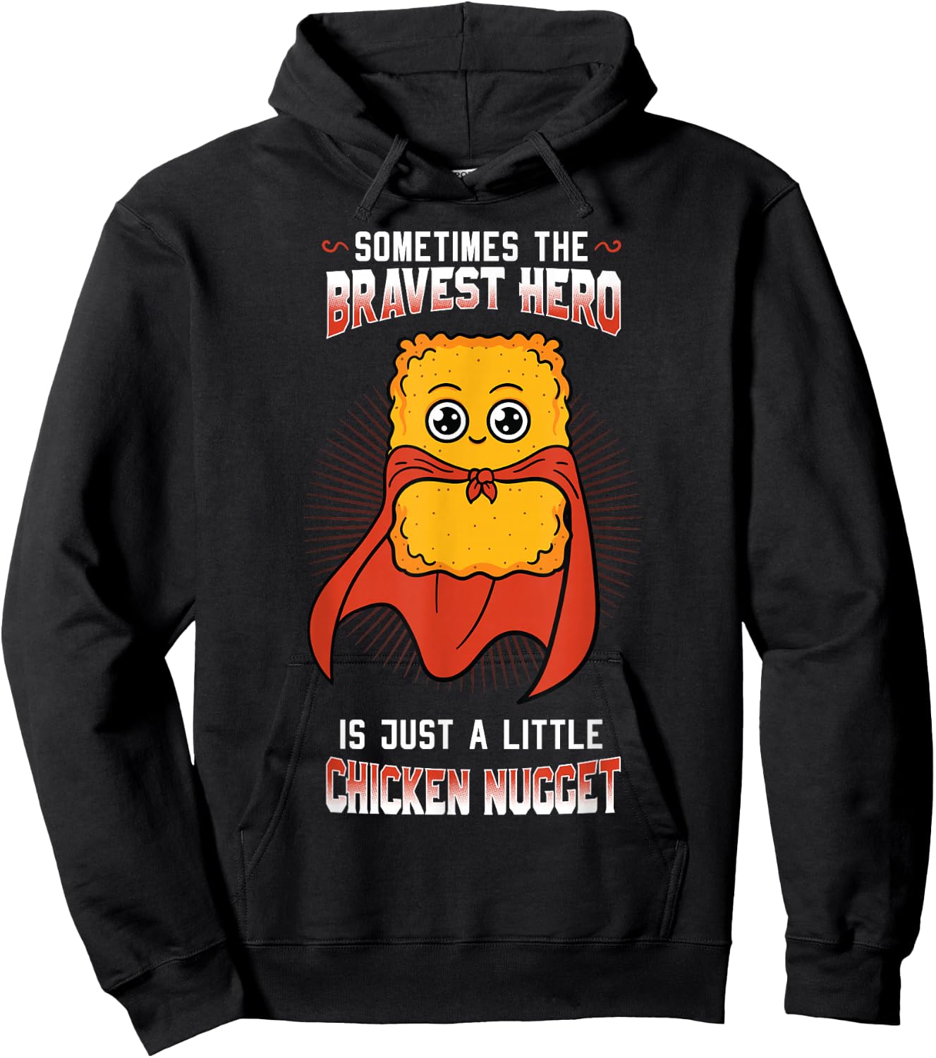 Chicken Nugget Fans Nuggies Lovers Nug Fast Food Eaters Hoodie - Hoodie | Black