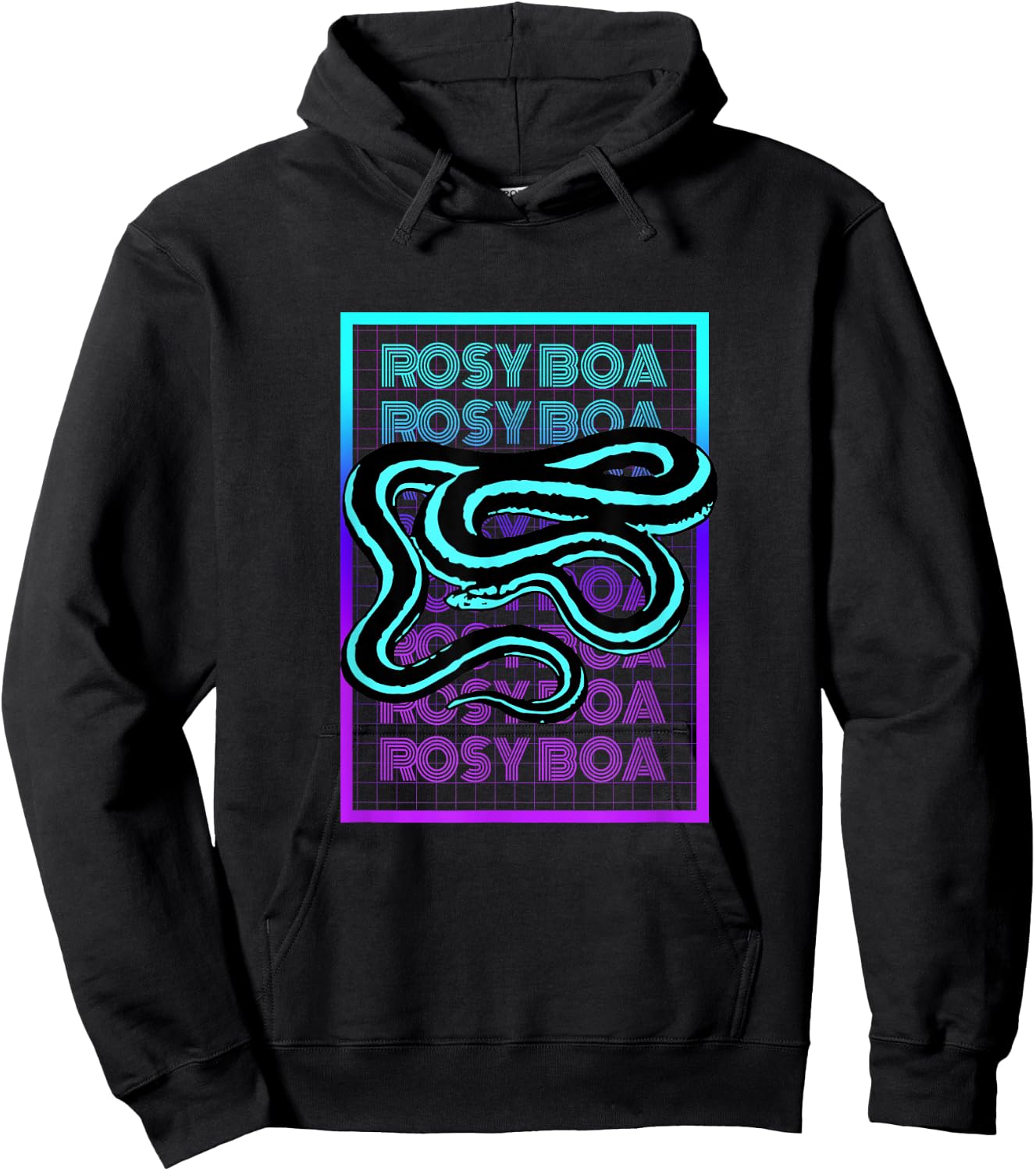 Rosy Boa Snake Vintage Retro Rosy Boa Hoodie - Hoodie | Black