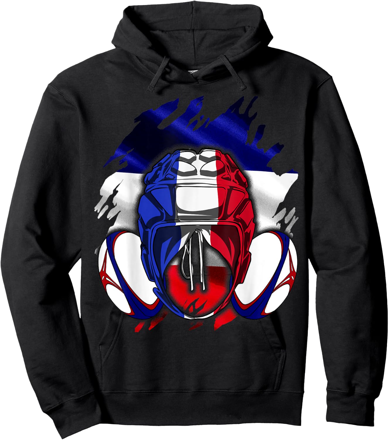 Rugby Shirt Player Child Man Flag Rooster Men Women , Black, S Hoodie - Hoodie | Black