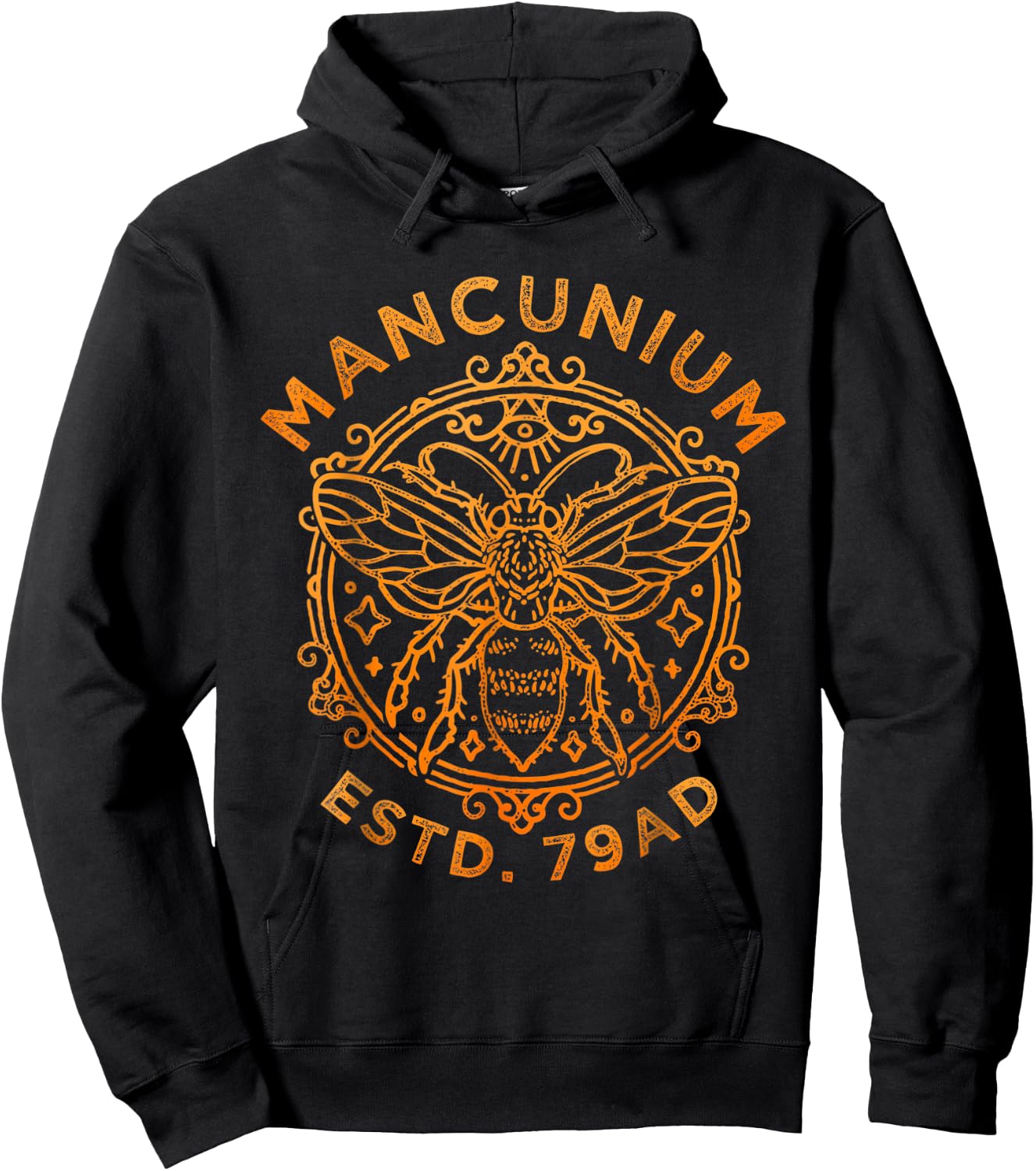 Mancunium 79AD, Manchester England, Worker Bee, Mancunian Hoodie - Hoodie | Black