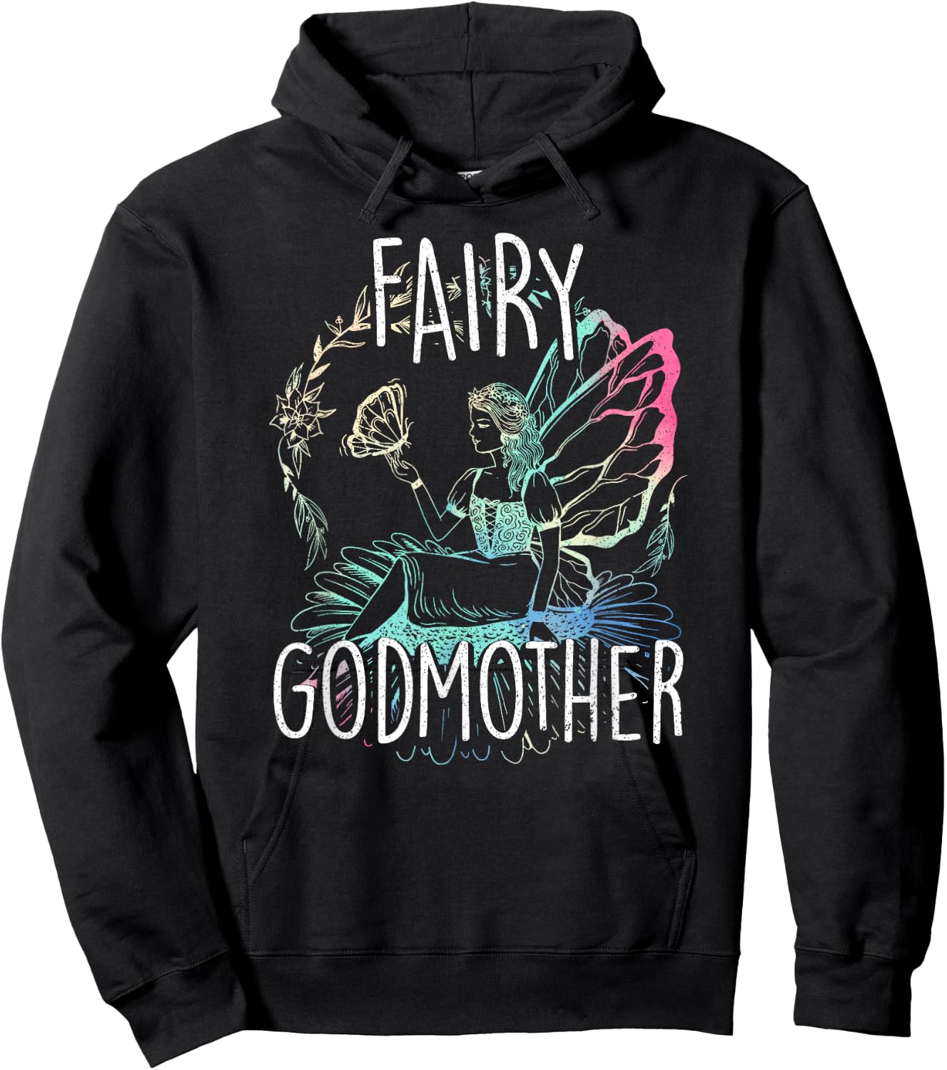 Godmother Magic Fairy Tales Fairy Godmother Godmom Godparents Hoodie - Hoodie | Black