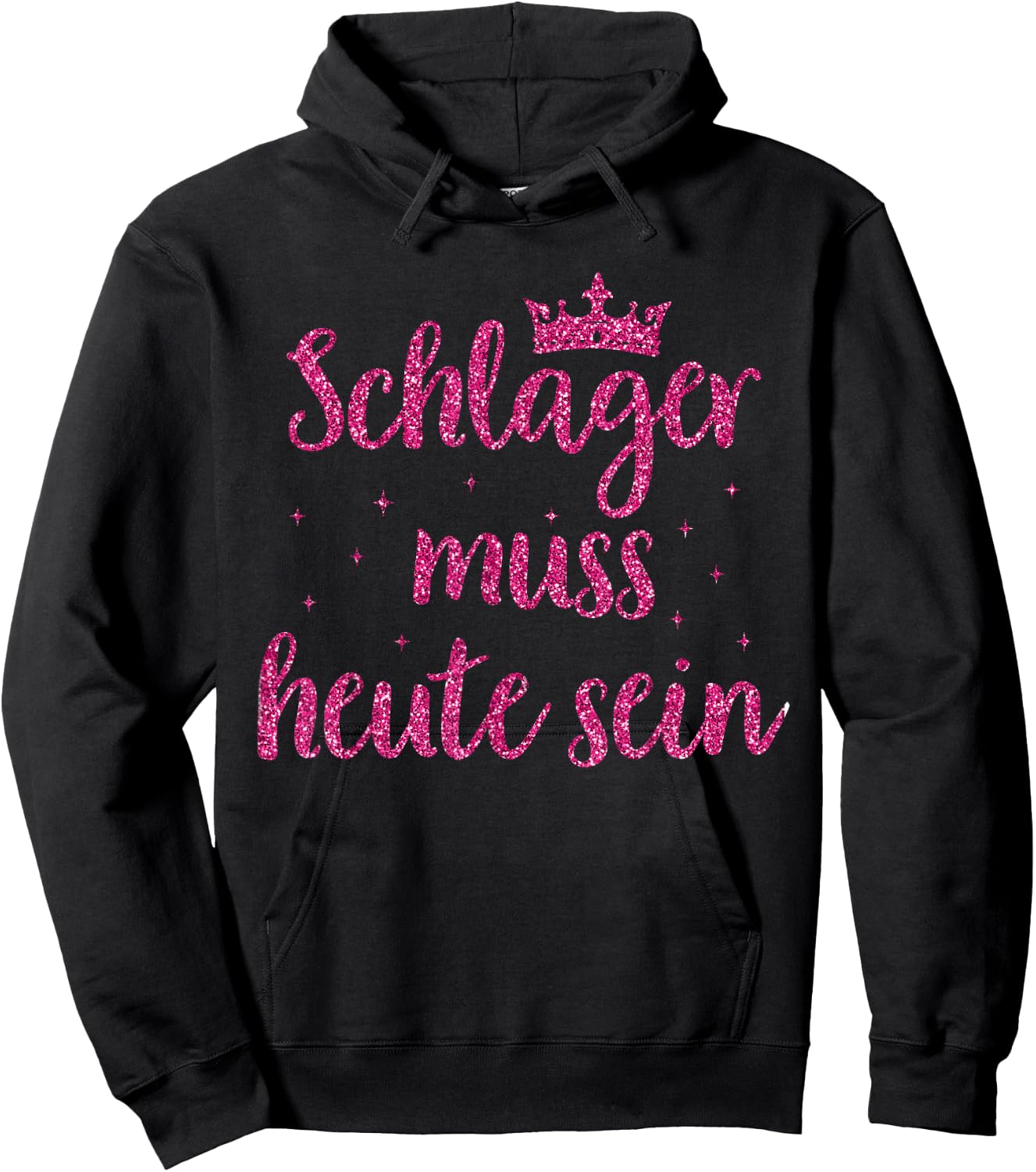 Schlager Music Costume Schlagerfan Schlager Music Party Girls , black Hoodie - Hoodie | Black