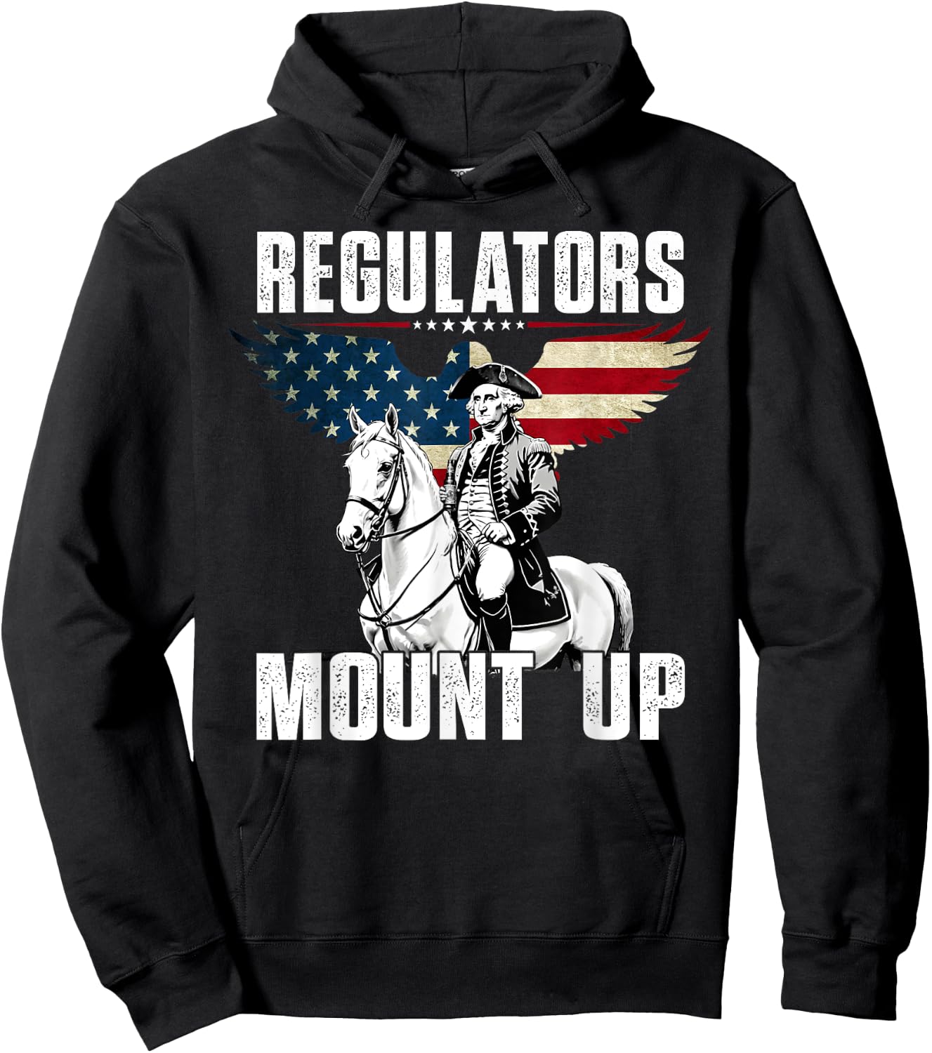 Regulators Funny 4th Of July Independence Day, Eagle Us Flag Hoodie - Hoodie | Black