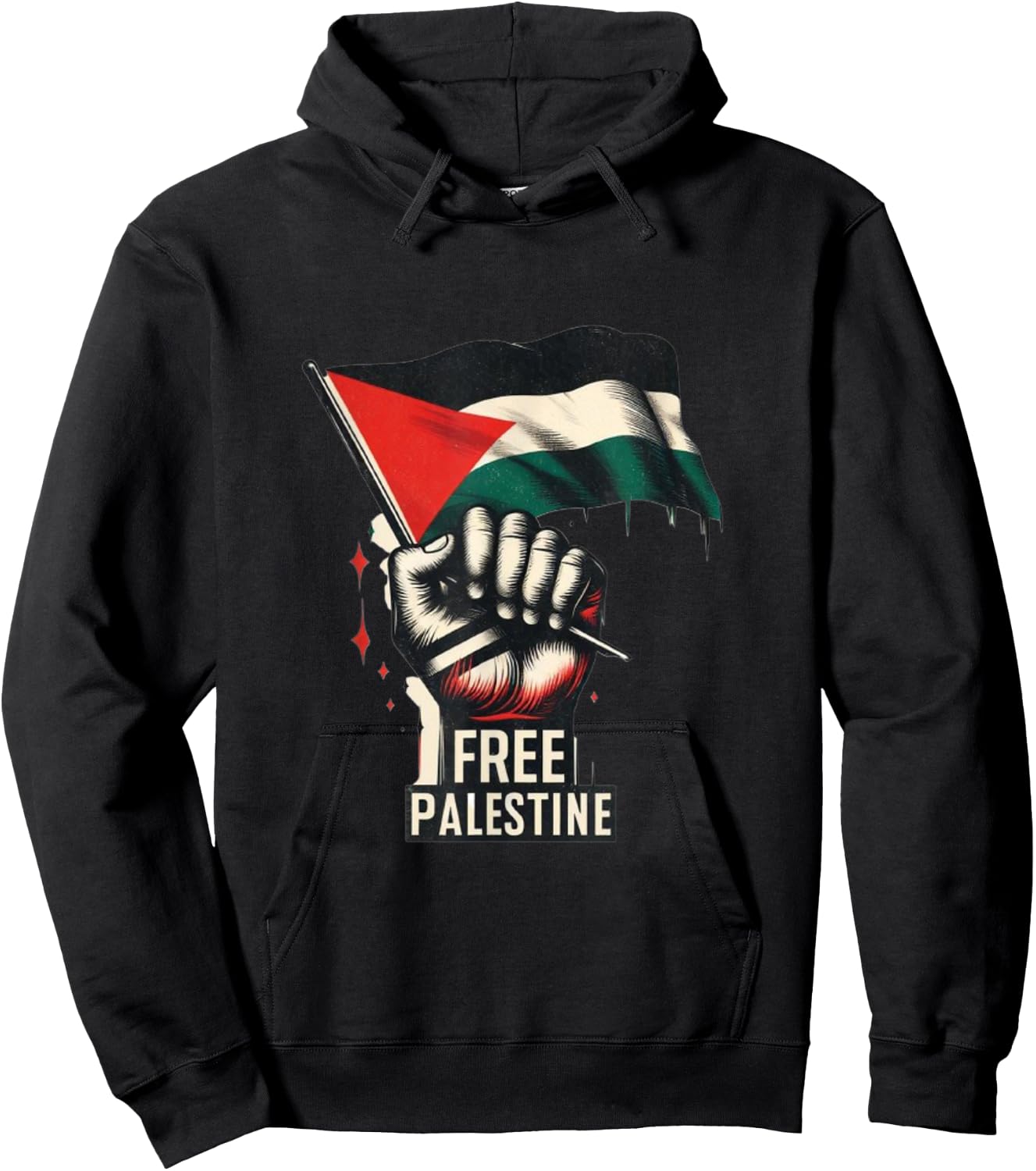 Free Palestine, Palestine, Gaza, Palestinian Pride Gift , Black, S Hoodie - Hoodie | Black