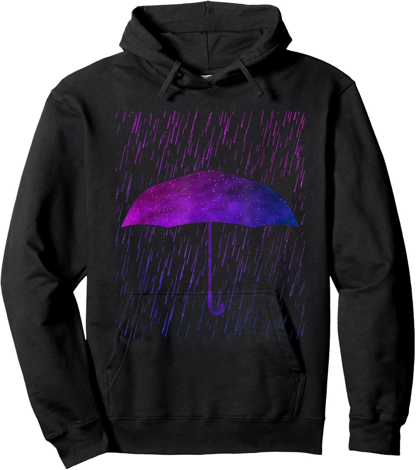 Umbrella Rain Purple Violet Favorite Color Hoodie - Hoodie | Black