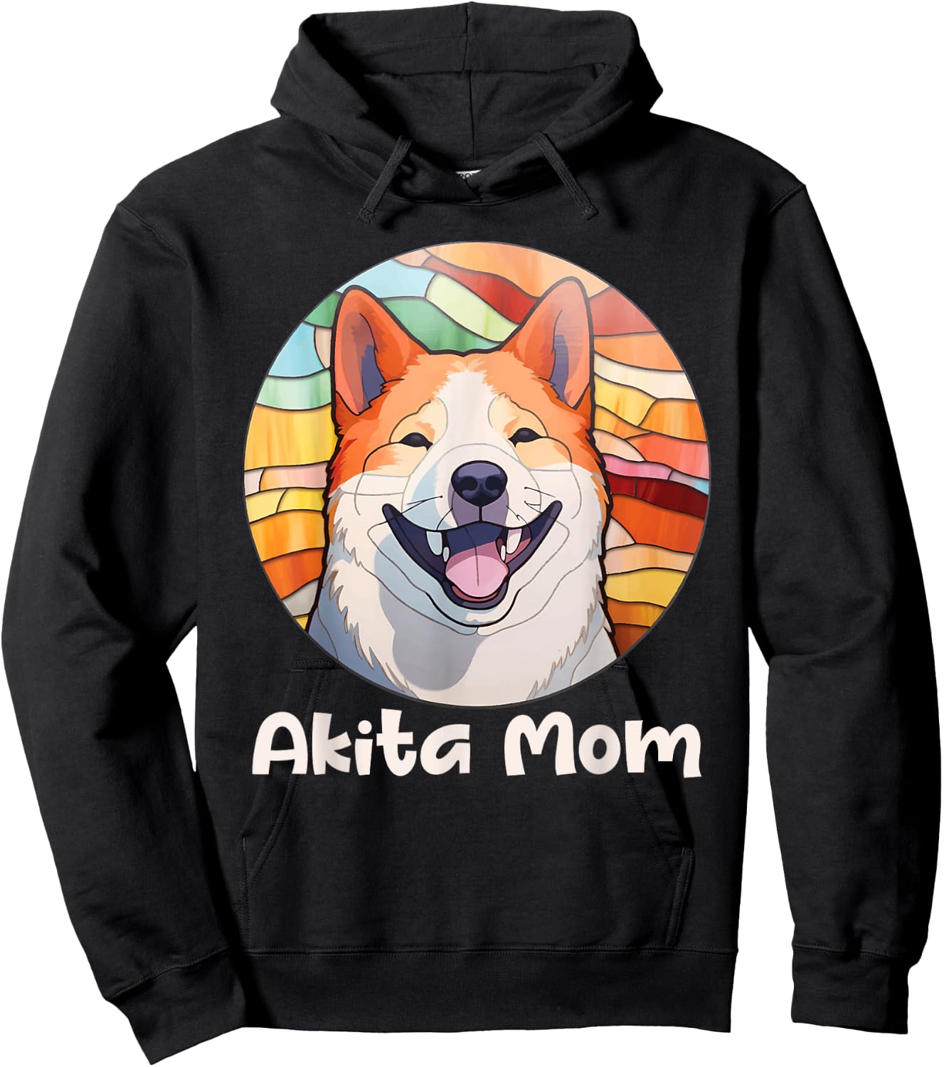 Akita Mom - Vintage Mother's Day Dog Lover Pet Trainer Women Kids Hoodie - Hoodie | Black