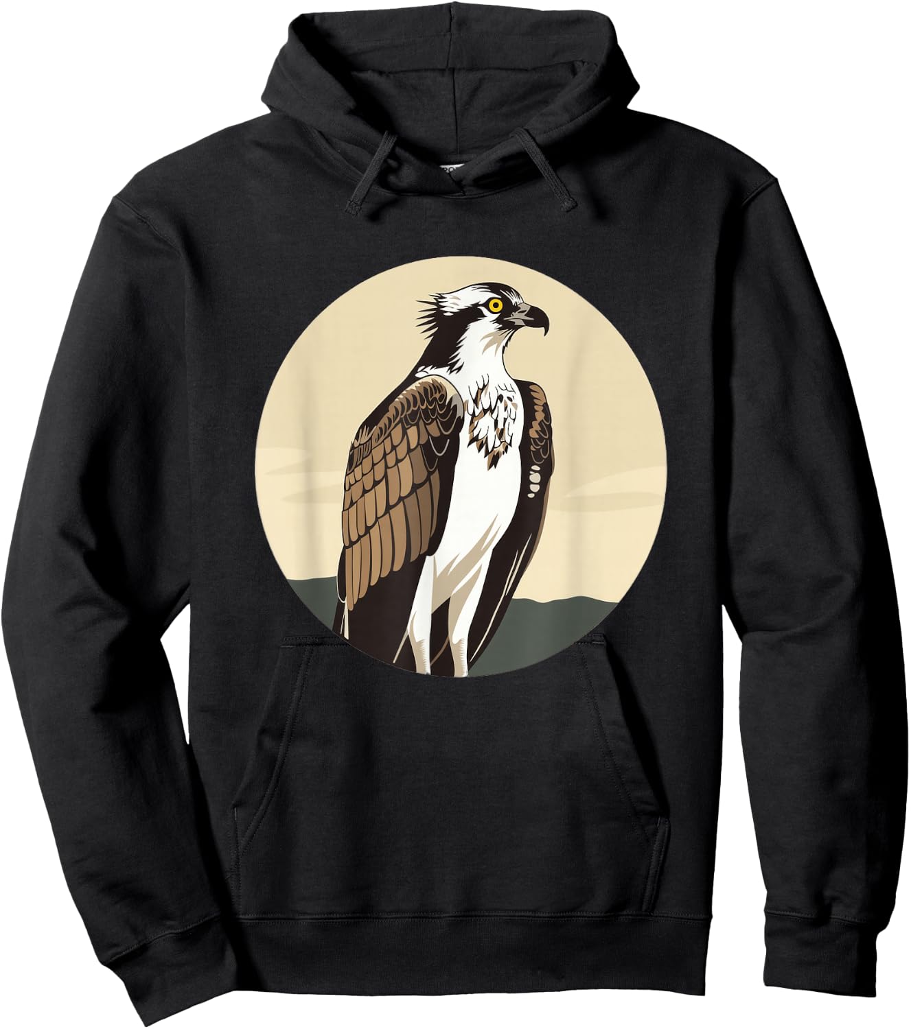 Osprey Bird Round Logo Hoodie - Hoodie | Black