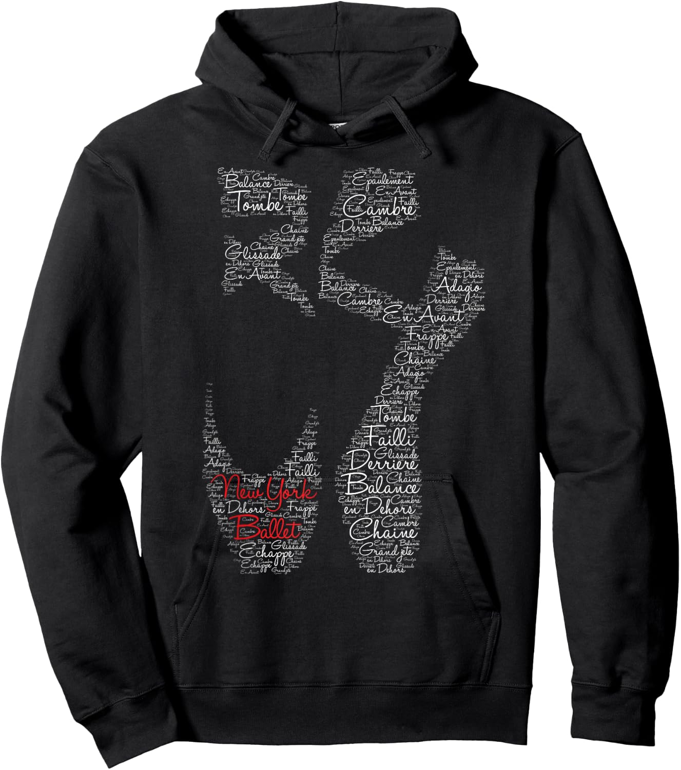 New York Ballet Pointe Shoe Hoodie - Hoodie | Black