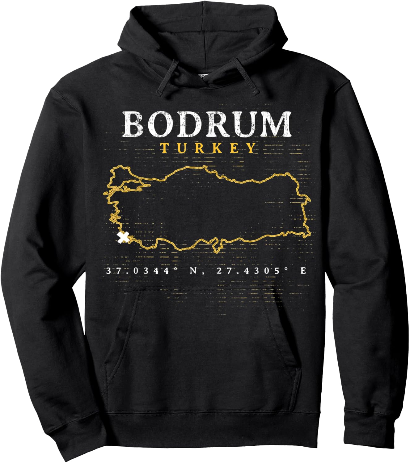 Turkey Bodrum Hoodie - Hoodie | Black