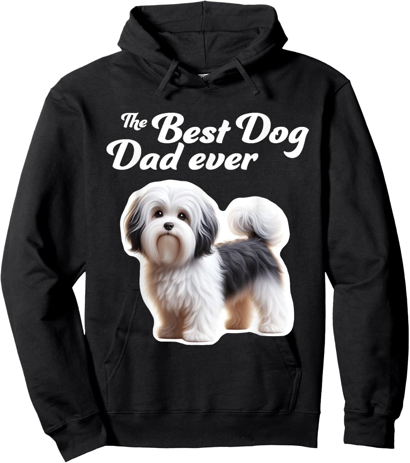 Best Dog Dad Ever - Havanese Hoodie - Hoodie | Black