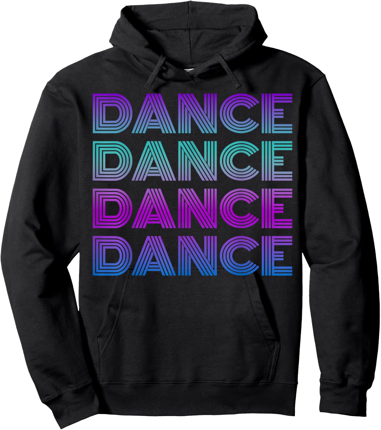 Retro Dance I Love Dancing Dancer Teen Student Dance Teacher Hoodie - Hoodie | Black