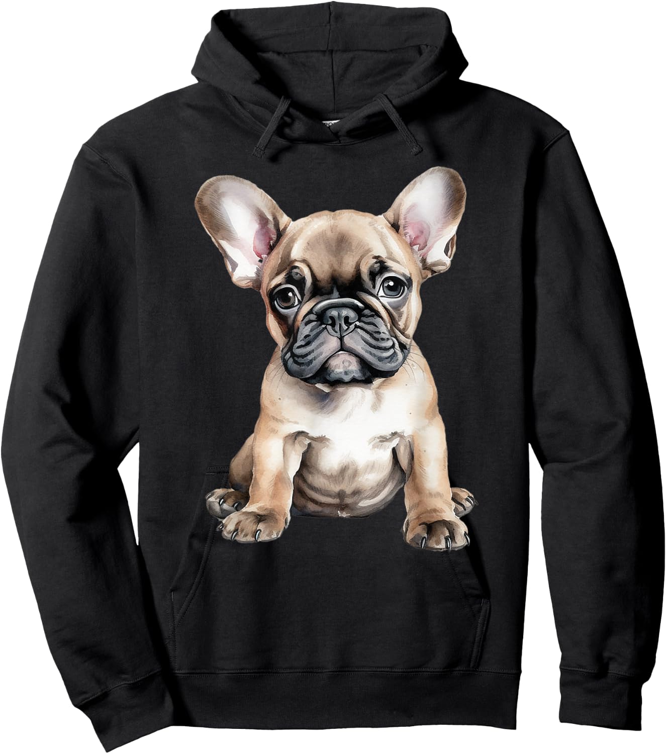 French Bulldog Puppy Hoodie - Hoodie | Black