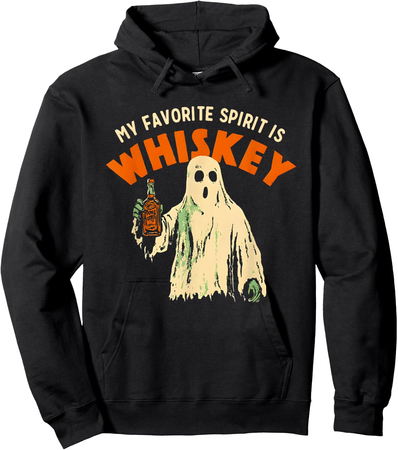 My Favorite Spirit is Whiskey Hoodie - Hoodie | Black