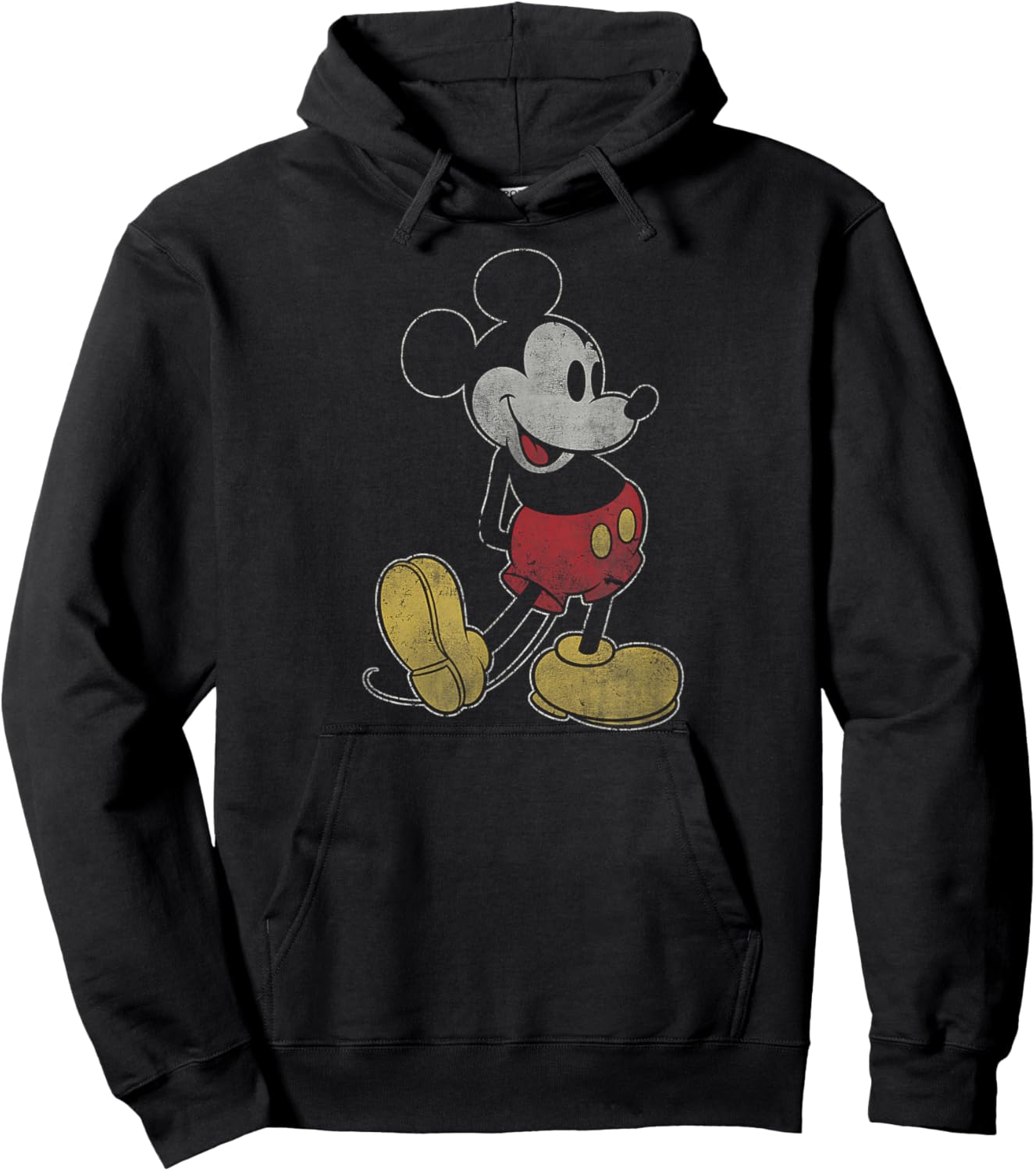 Disney Mickey Mouse Outline Hoodie - Hoodie | Black