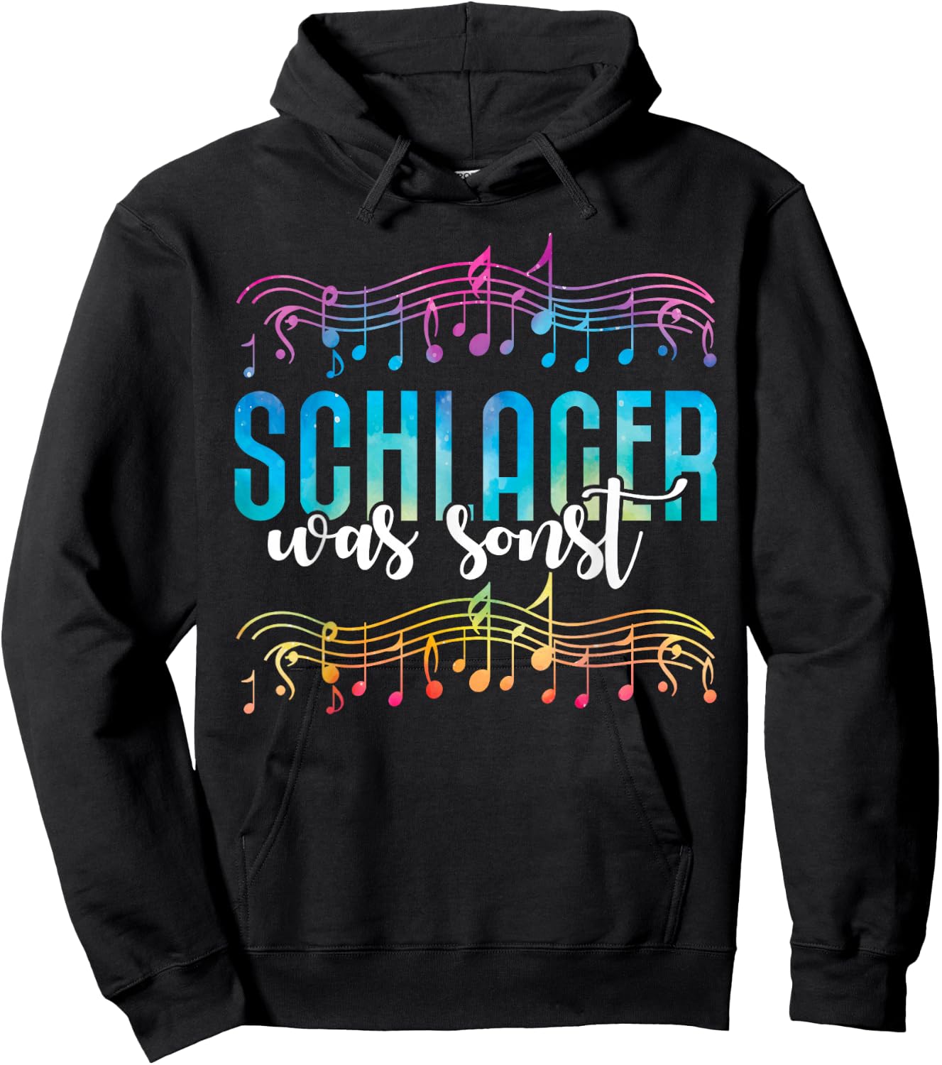 Schlager Was Sonst I Lover Schlagermusik Schlagerparty , black Hoodie - Hoodie | Black