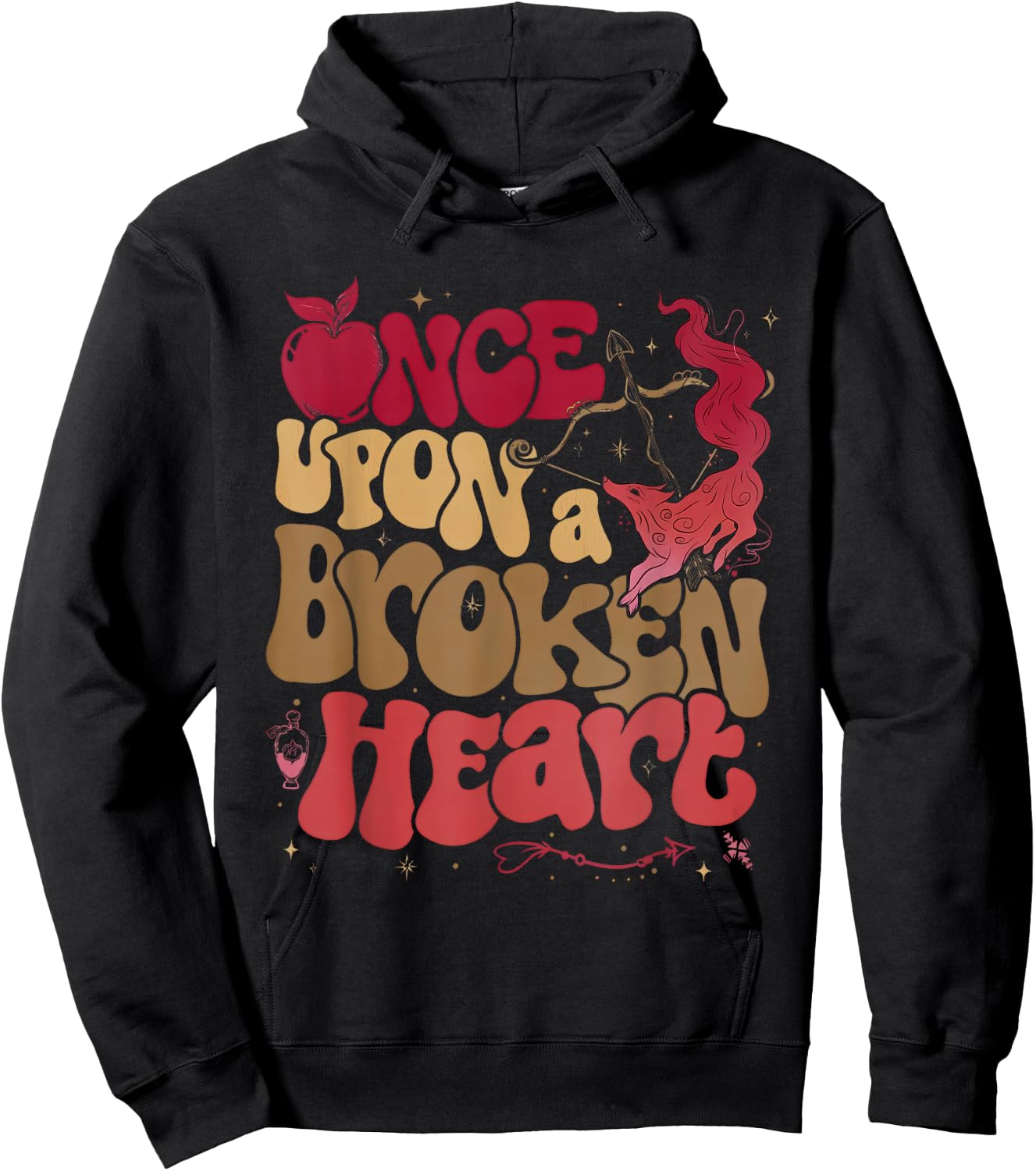 Once Upon A Broken Heart Romance The Archer And The Fox Hoodie - Hoodie | Black
