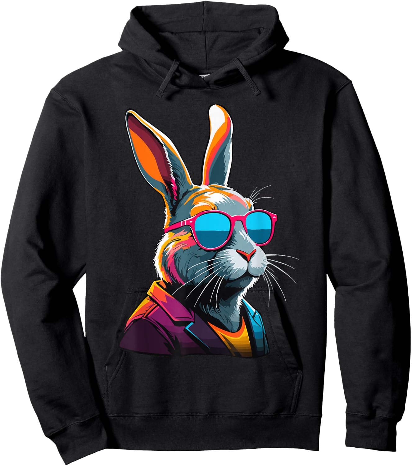 Ostern Hase Osterhase Streetwear für den Coolen Vater Hoodie - Hoodie | Black