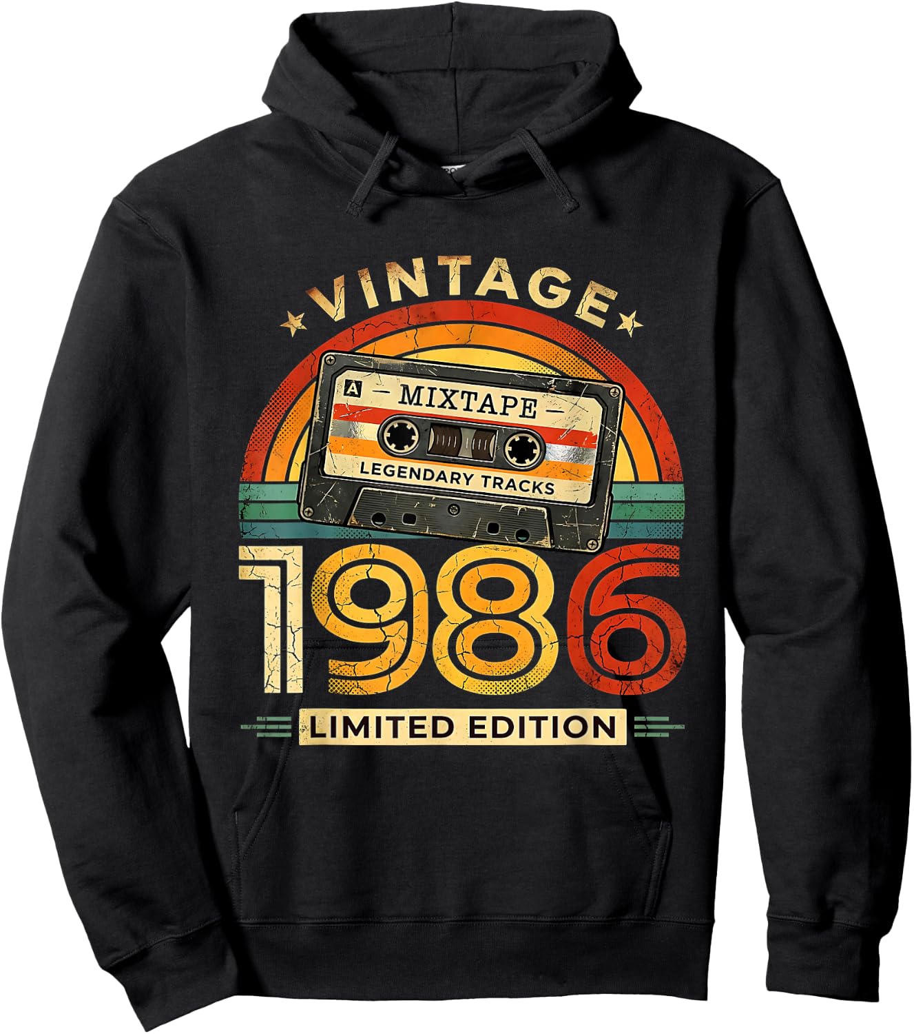 40 Geburtstag Mann Retro Vintage Limited Edition Deko lustig Hoodie - Hoodie | Black