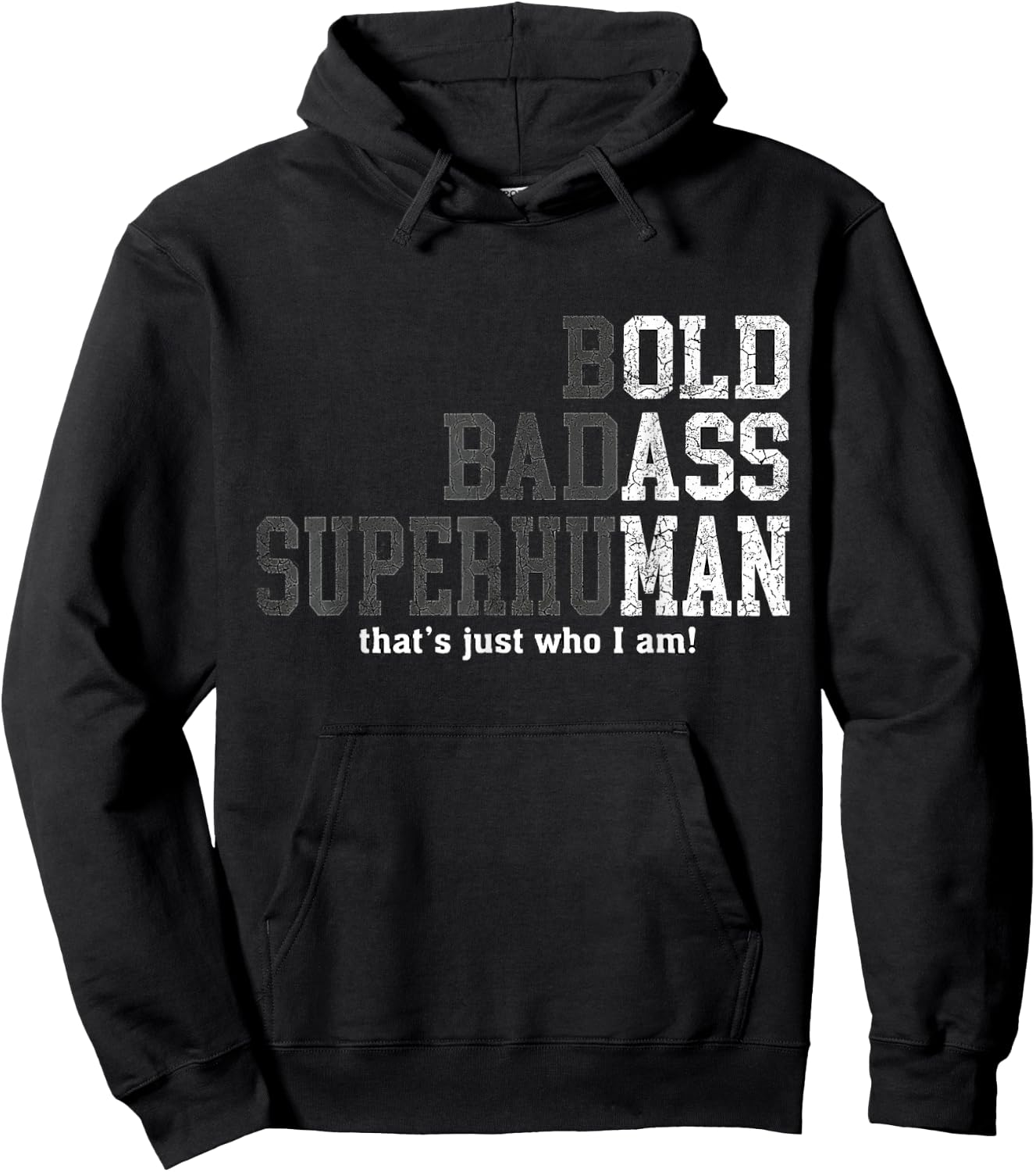 Funny Man Saying Gag Gift Birthday Husband Dad Fathers Day Hoodie - Hoodie | Black