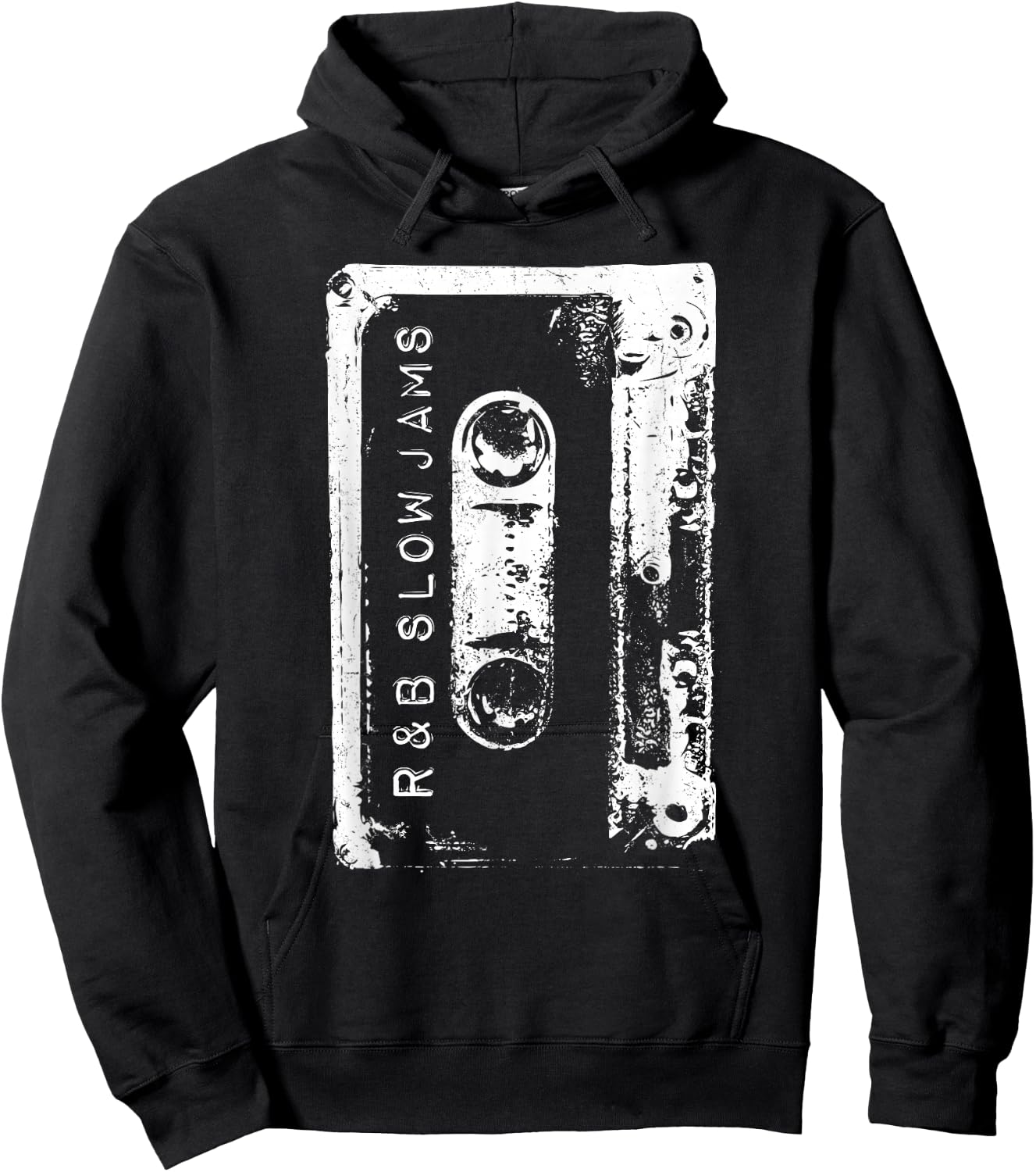 90s Hip Hop RnB Vintage Concert Hoodie - Hoodie | Black