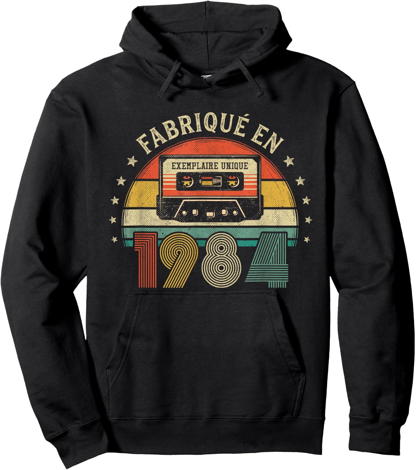 Made in 1984 Vintage Cassette - Birthday Gift 1984 Hoodie - Hoodie | Black