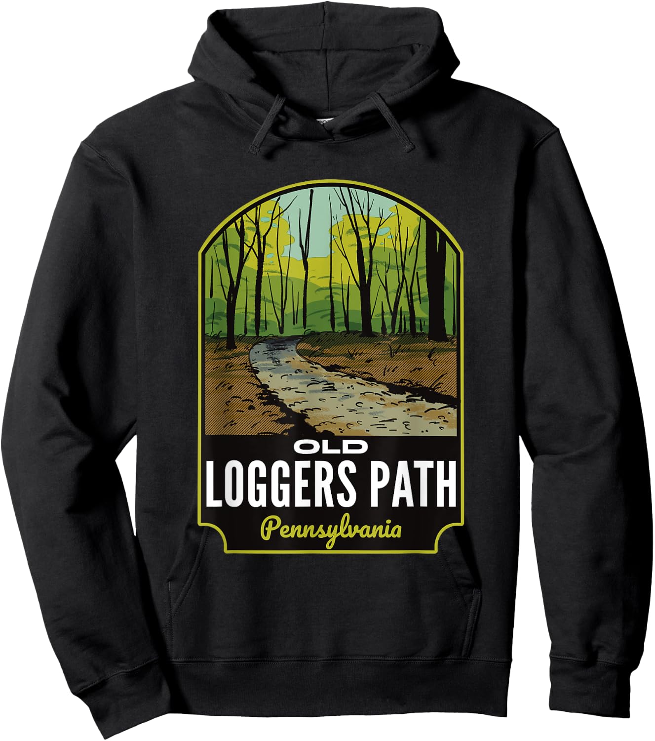 Old Loggers Path Pennsylvania Hoodie - Hoodie | Black
