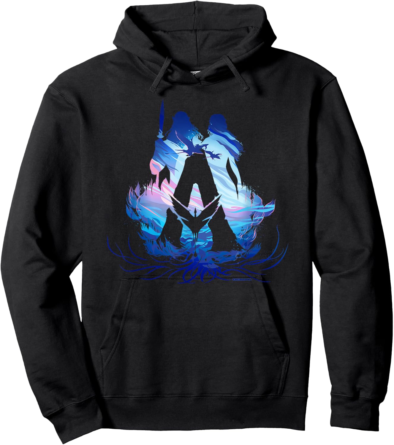 Avatar: The Way of Water Avatar A Logo Banshee Illustrated , black Hoodie - Hoodie | Black