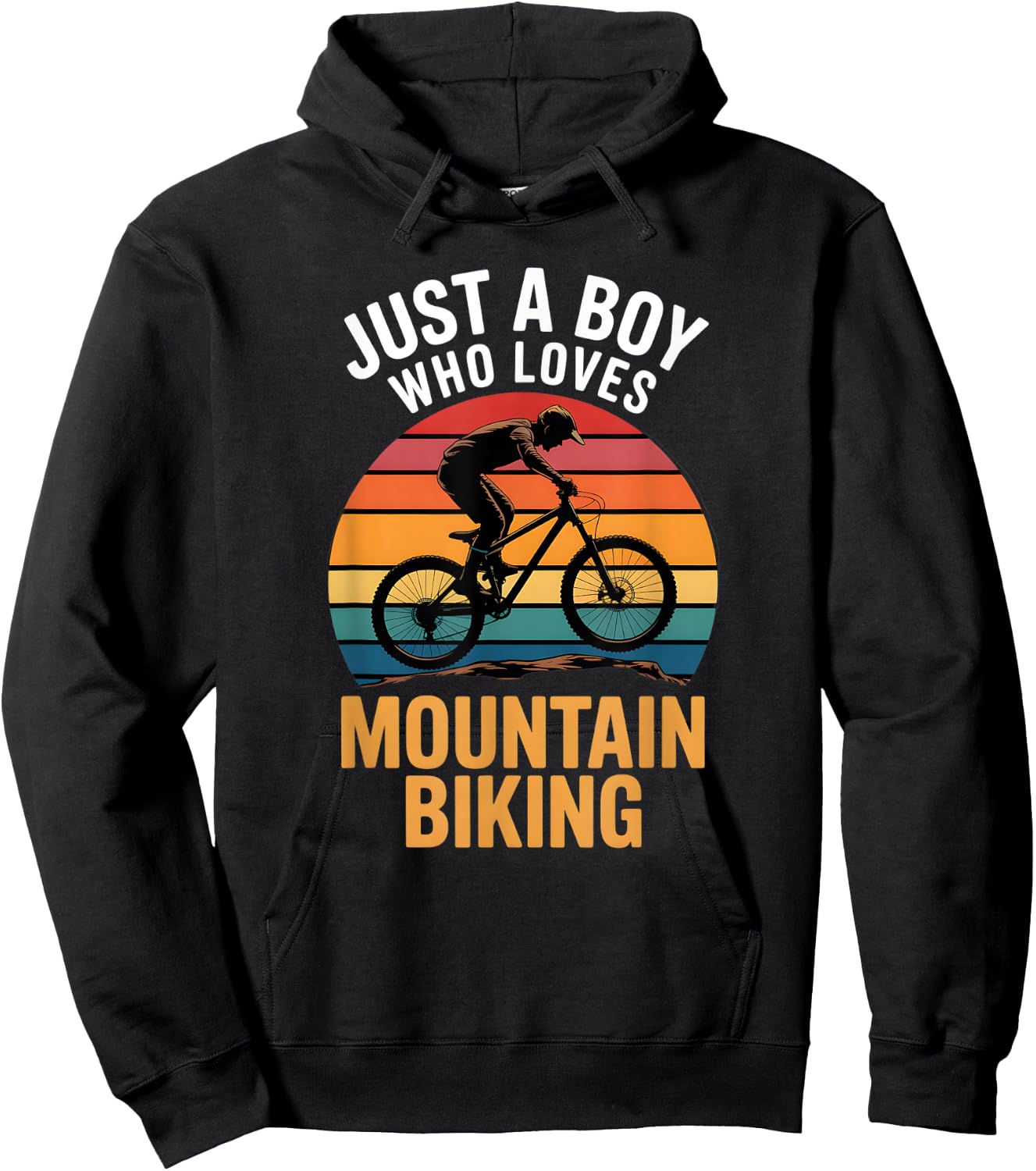 Boys Mountain Biking Hoodie - Hoodie | Black